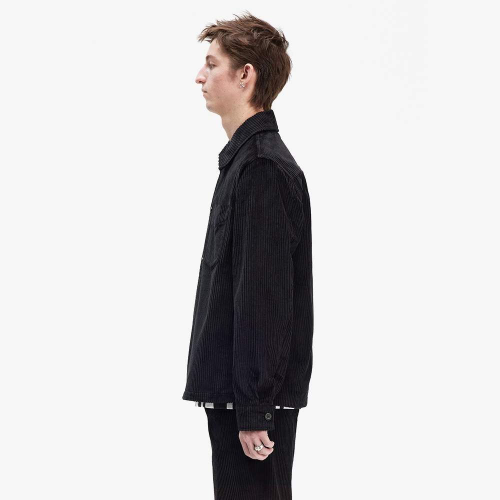 프레드페리 코듀로이 오버셔츠 블랙(Fred Perry Corduroy Overshirt Black) - 3