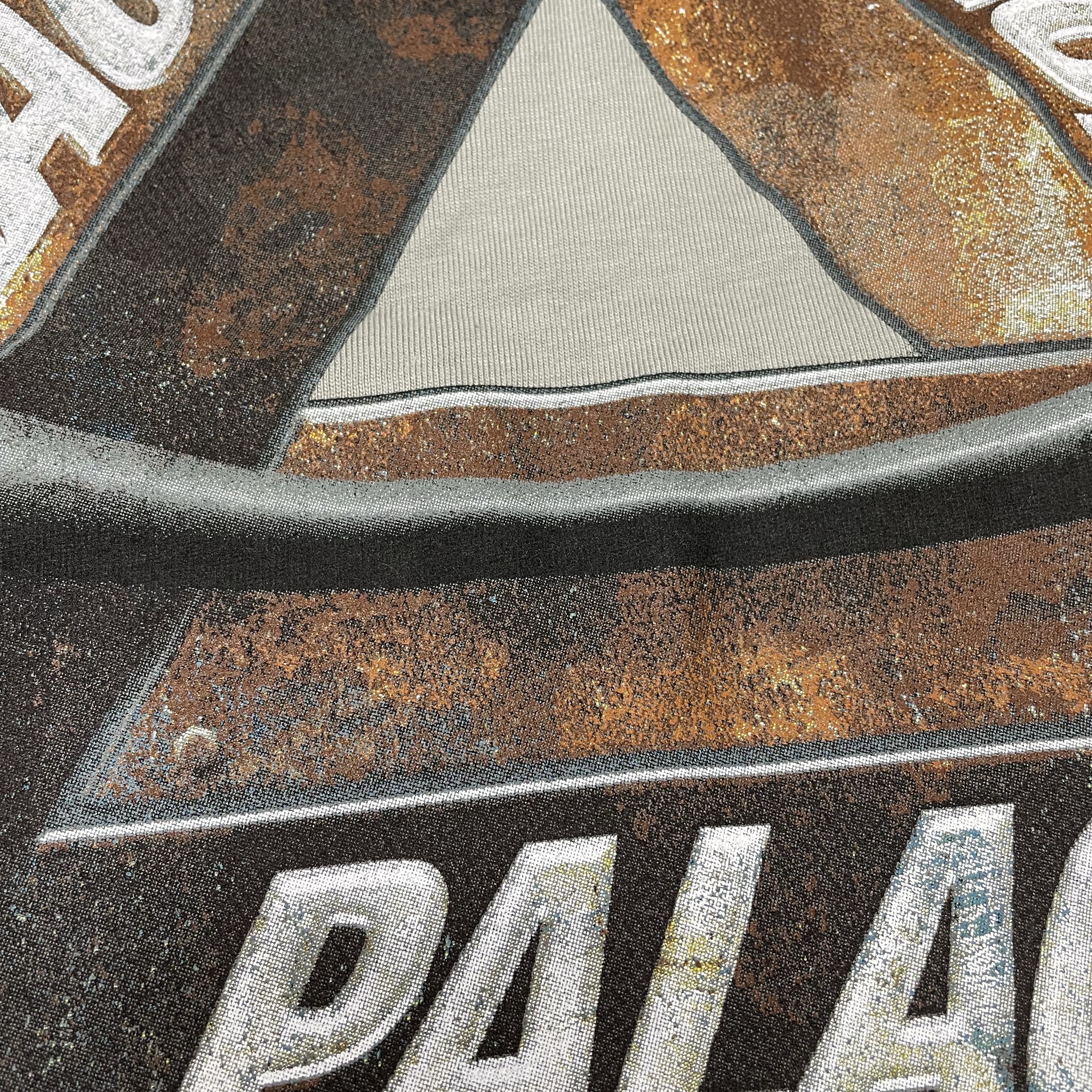 Palace x Oakley T-Shirt Grey - 24FW 착용 스타일 - 3