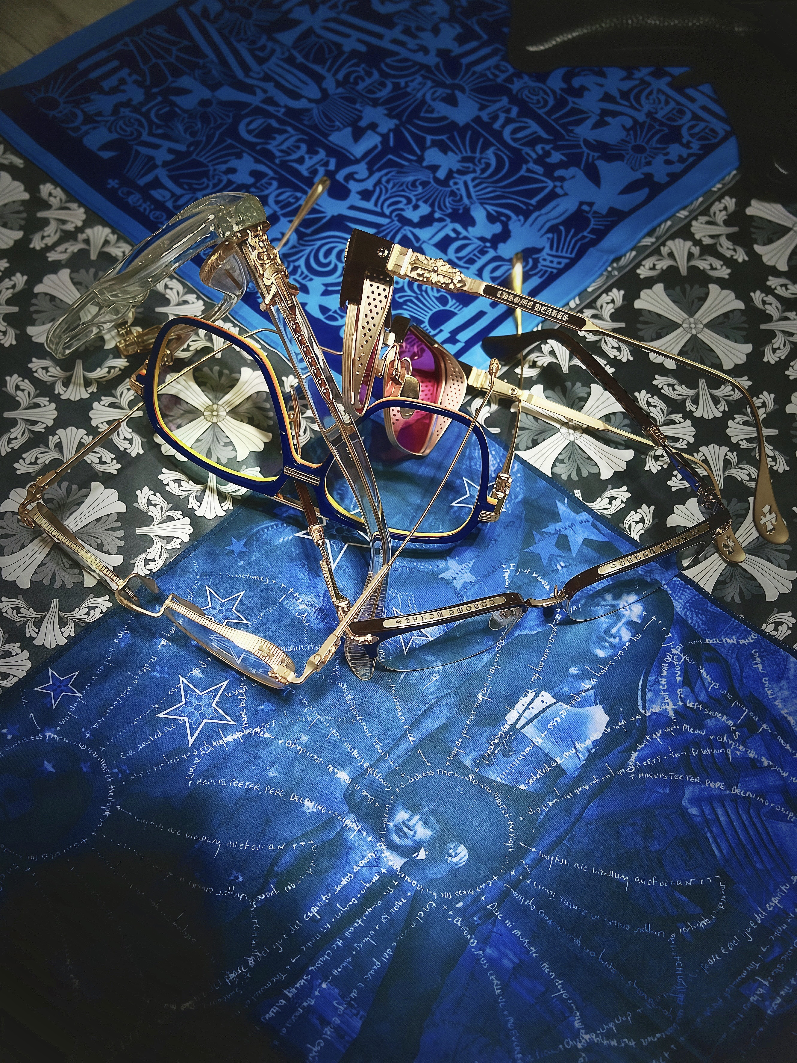 Chrome Hearts Vagasoreass Gold Plated Matte Gold Plated, Chrome Hearts Thirst Trap Blue Hour 착용 스타일 - 8