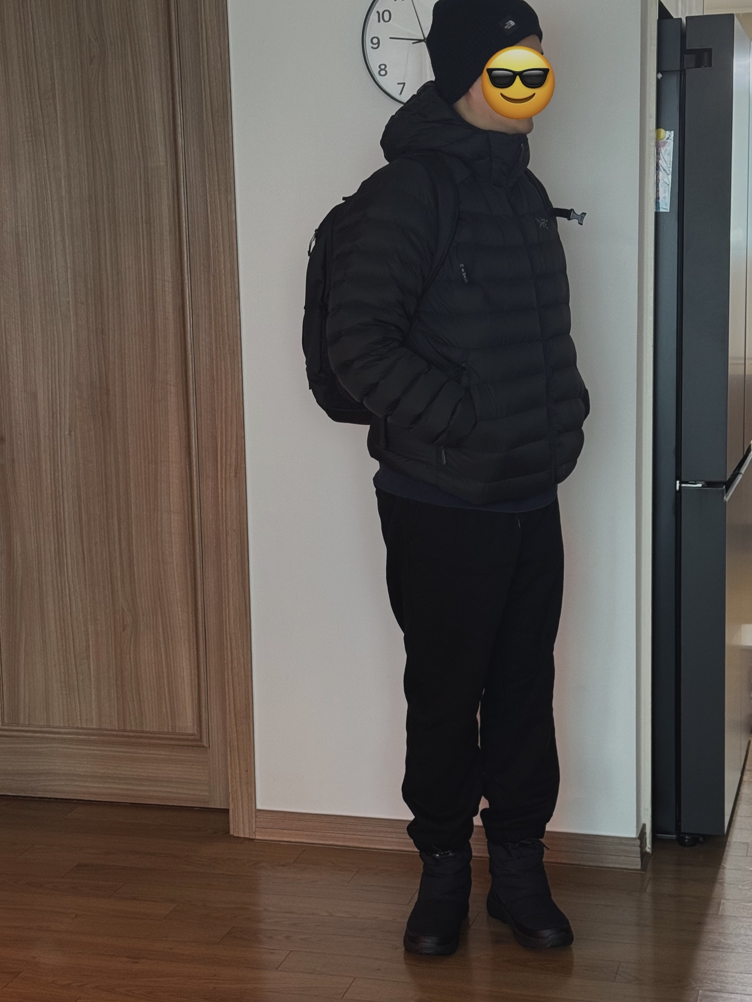 Arc'teryx Cerium Hoody Black, Arc'teryx Mantis 26 Backpack Black 착용 스타일