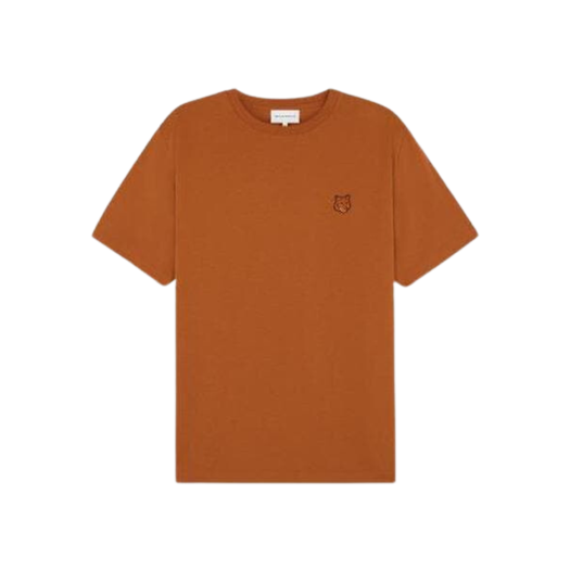 Maison Kitsune Bold Fox Head Patch Comfort T-Shirt Tobacco