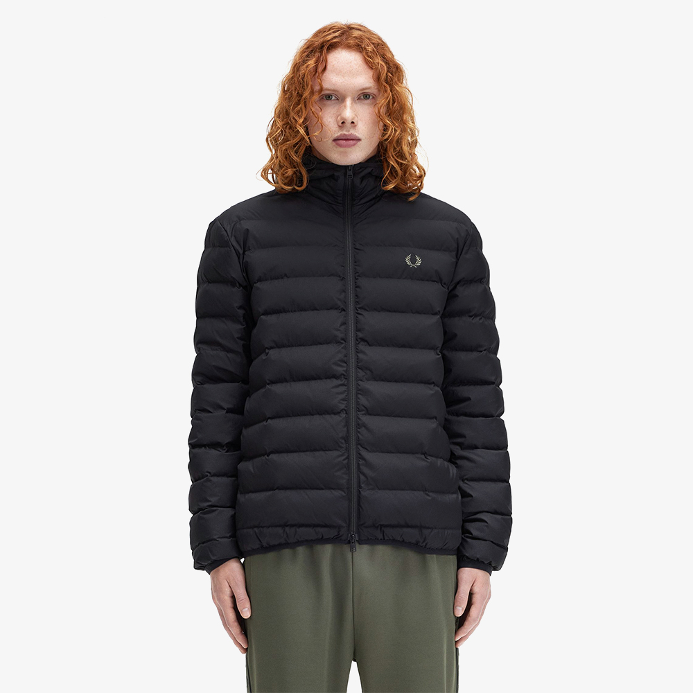 프레드페리 후디드 인슐레이트 자켓 블랙(Fred Perry Hooded Insulated Jacket Black) - 2