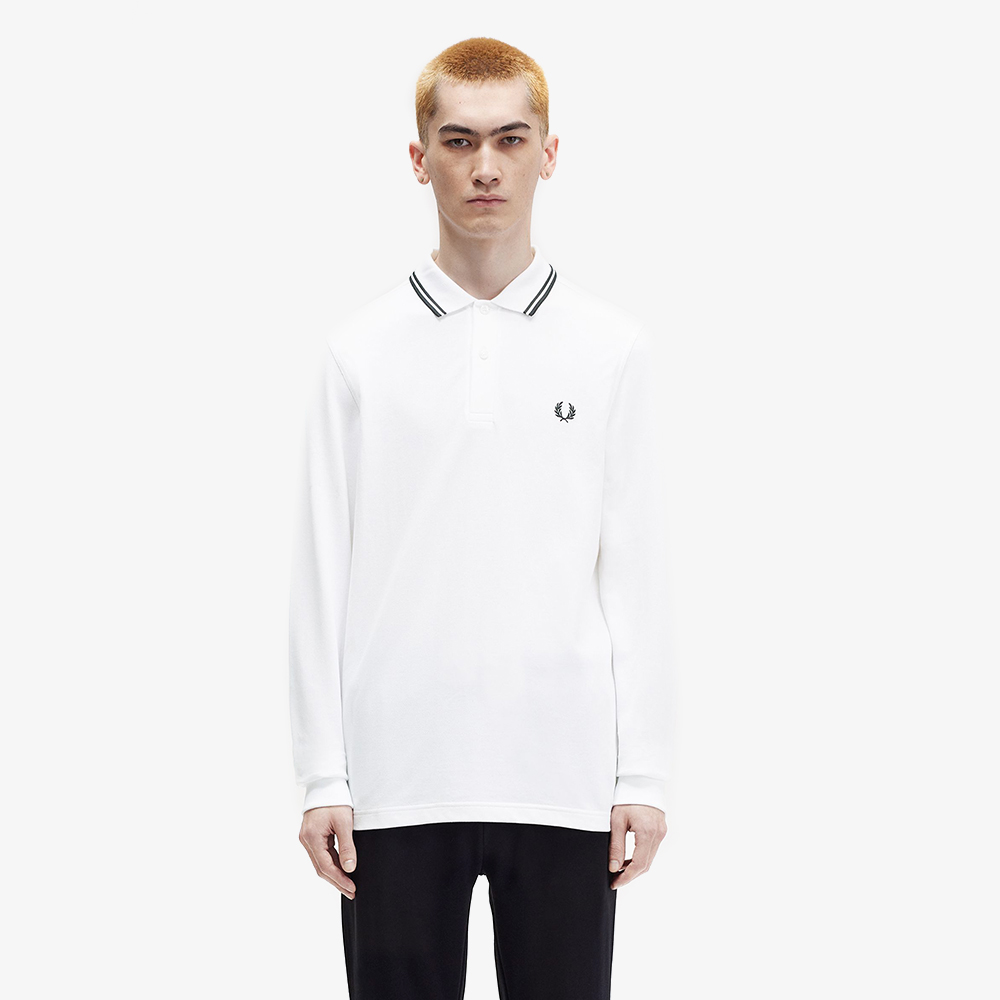 프레드페리 롱 슬리브 트윈 팁 프레드페리 셔츠 화이트(Fred Perry Long Sleeve Twin Tipped Fred Perry Shirt White) - 2