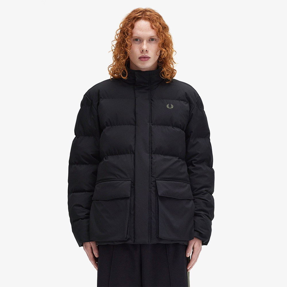 프레드페리 패디드 포켓 디테일 자켓 블랙(Fred Perry Padded Pocket Detail Jacket Black) - 2