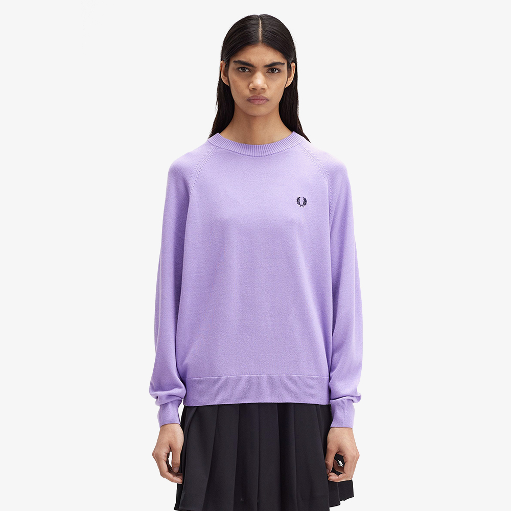 프레드페리 우먼 크루넥 메리노울 니트 바이올렛(Fred Perry Womens Crew Neck Knit Ultra Violet) - 2