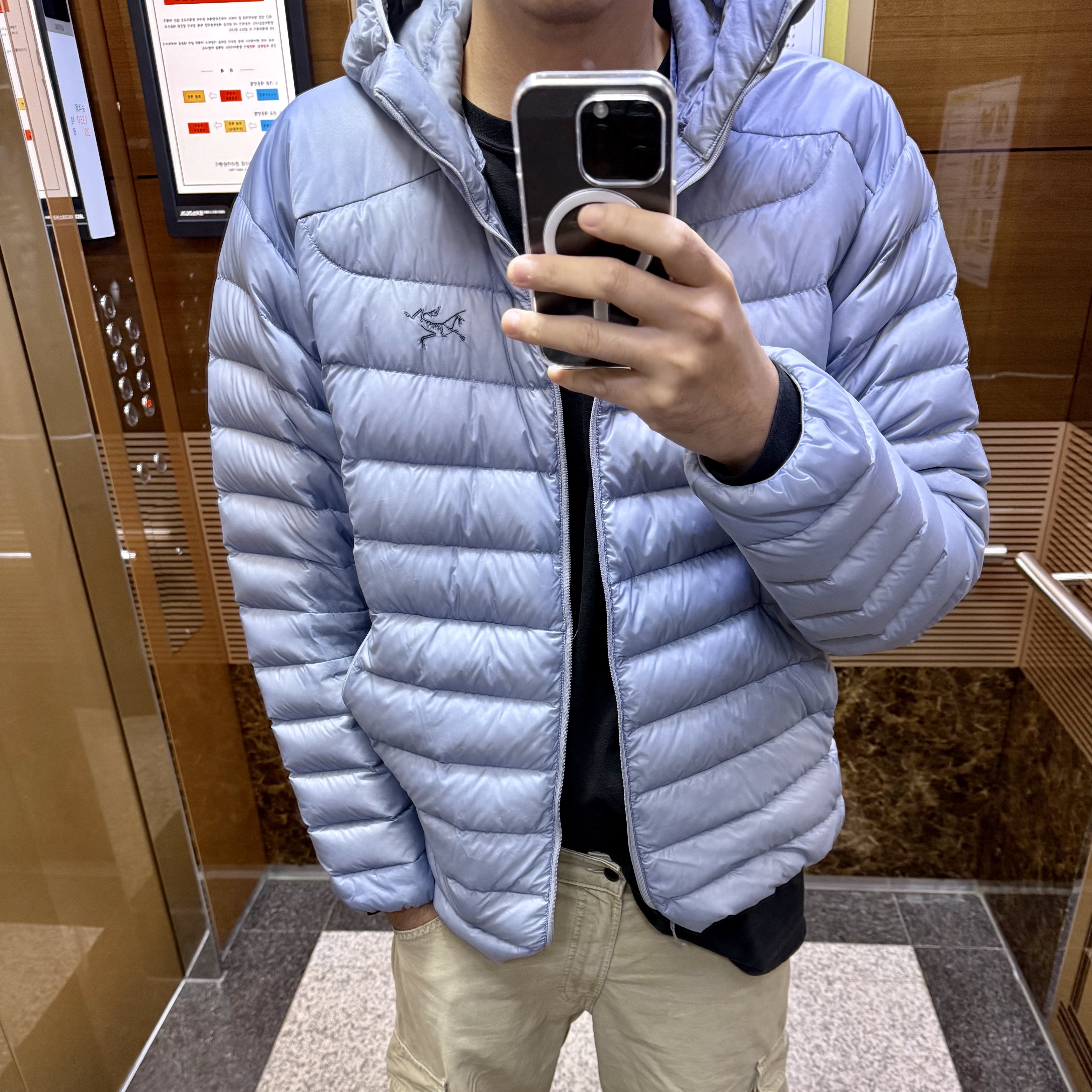 Arc'teryx Cerium Hoody Lucent 착용 스타일
