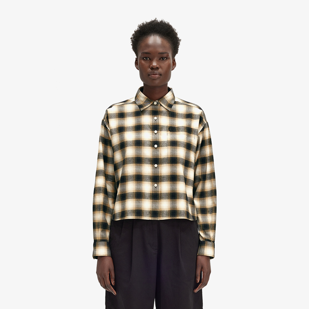 프레드페리 브러쉬드 체크셔츠 에크루(Fred Perry Brushed Check Shirt Ecru) - 2