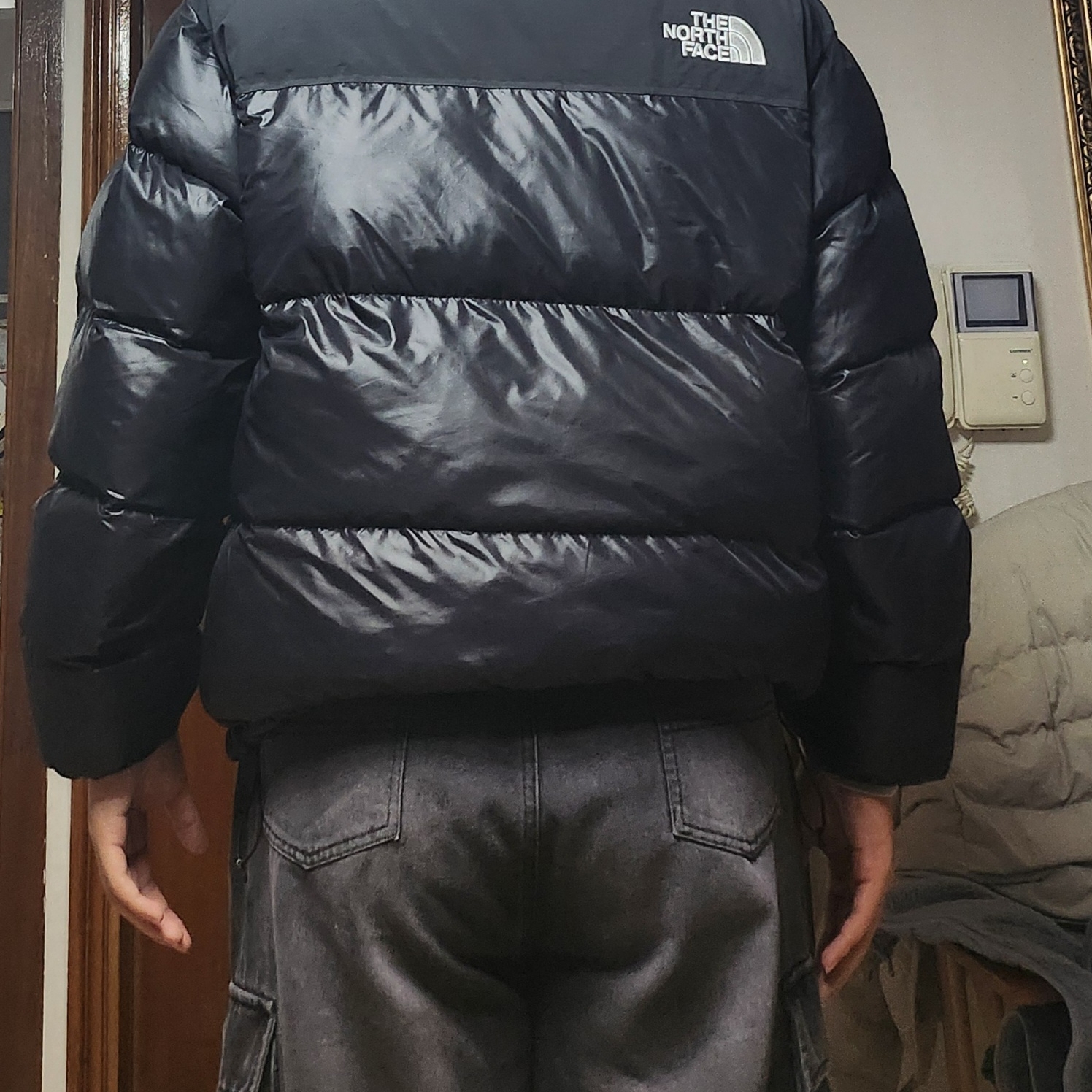 The North Face On Ball Jacket Black 착용 스타일