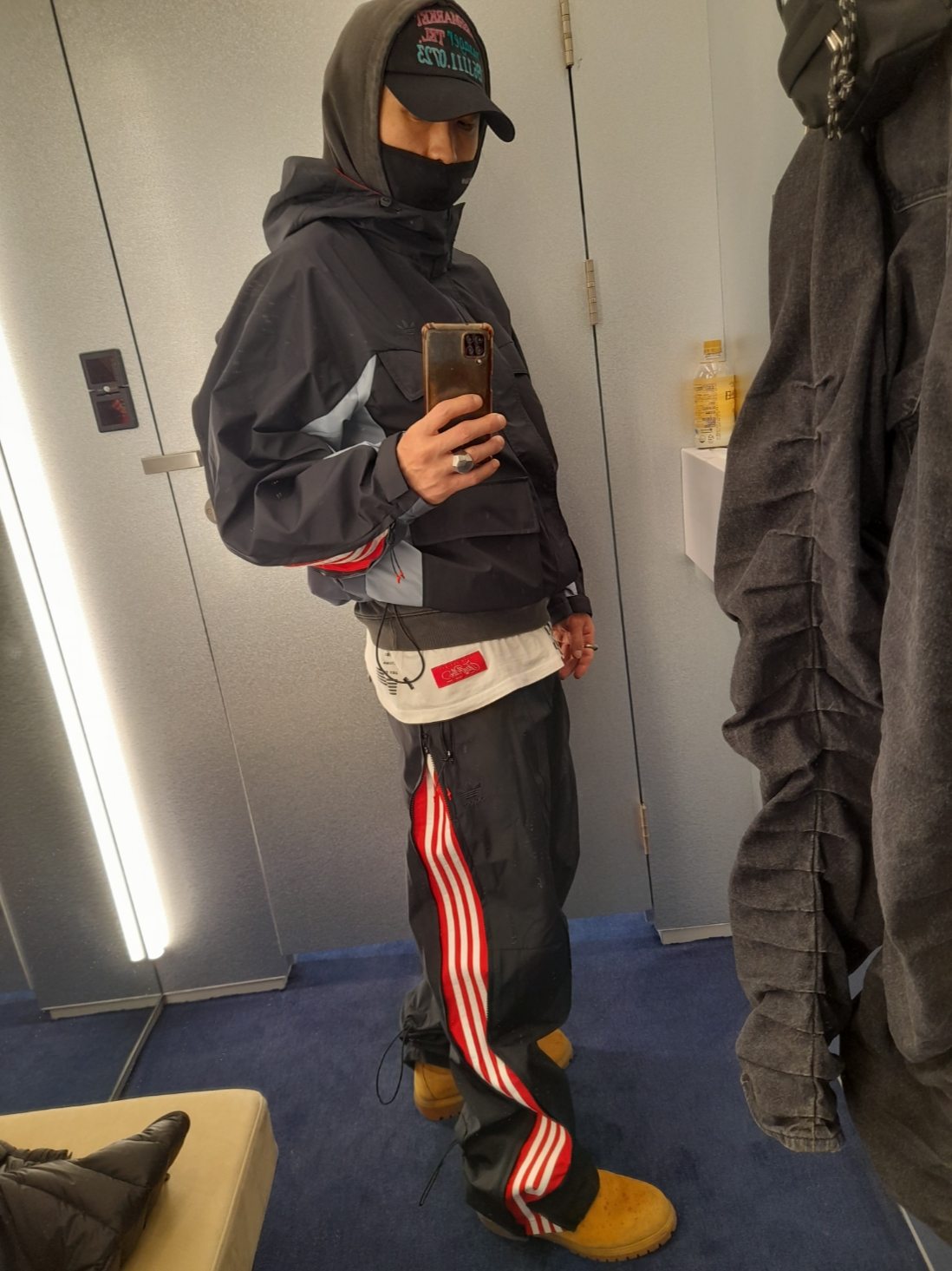 Adidas x Ordinary People Utility Parka Black - KR Sizing, Adidas x Ordinary People Utility Pants Black - KR Sizing 착용 스타일 - 4