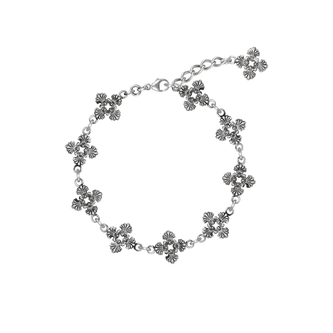 스쿠도 플라워 쉘 빈티지 글로시 브레이슬릿 슬림(Scudo Flower Shell Vintage Glossy Bracelet Slim)