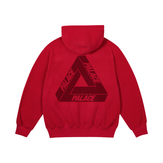 Palace Polartec Lazer Zip Hood Tomato Red - 24FW