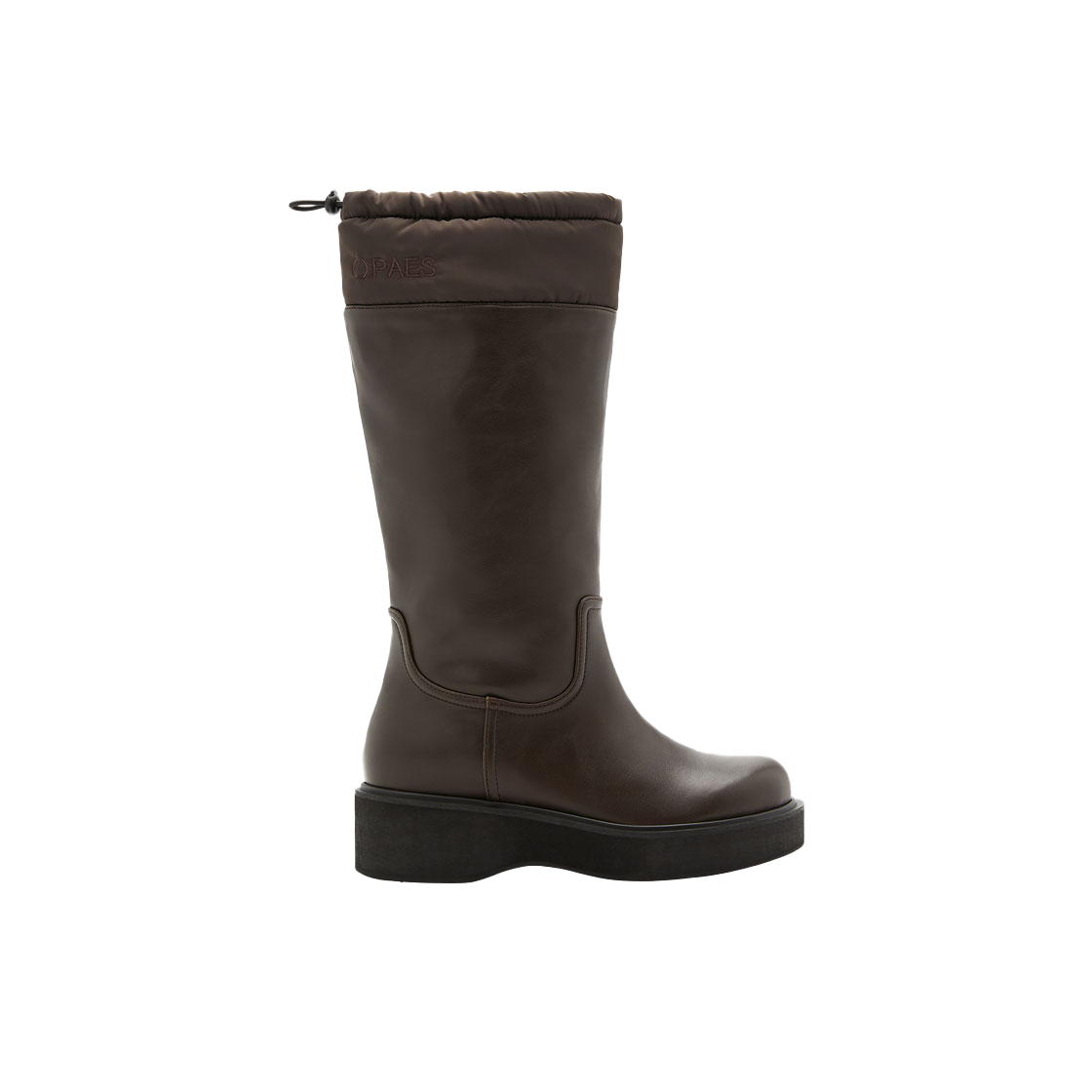 paes-16-BRN PAES Napping Soft Leather Boots Brown