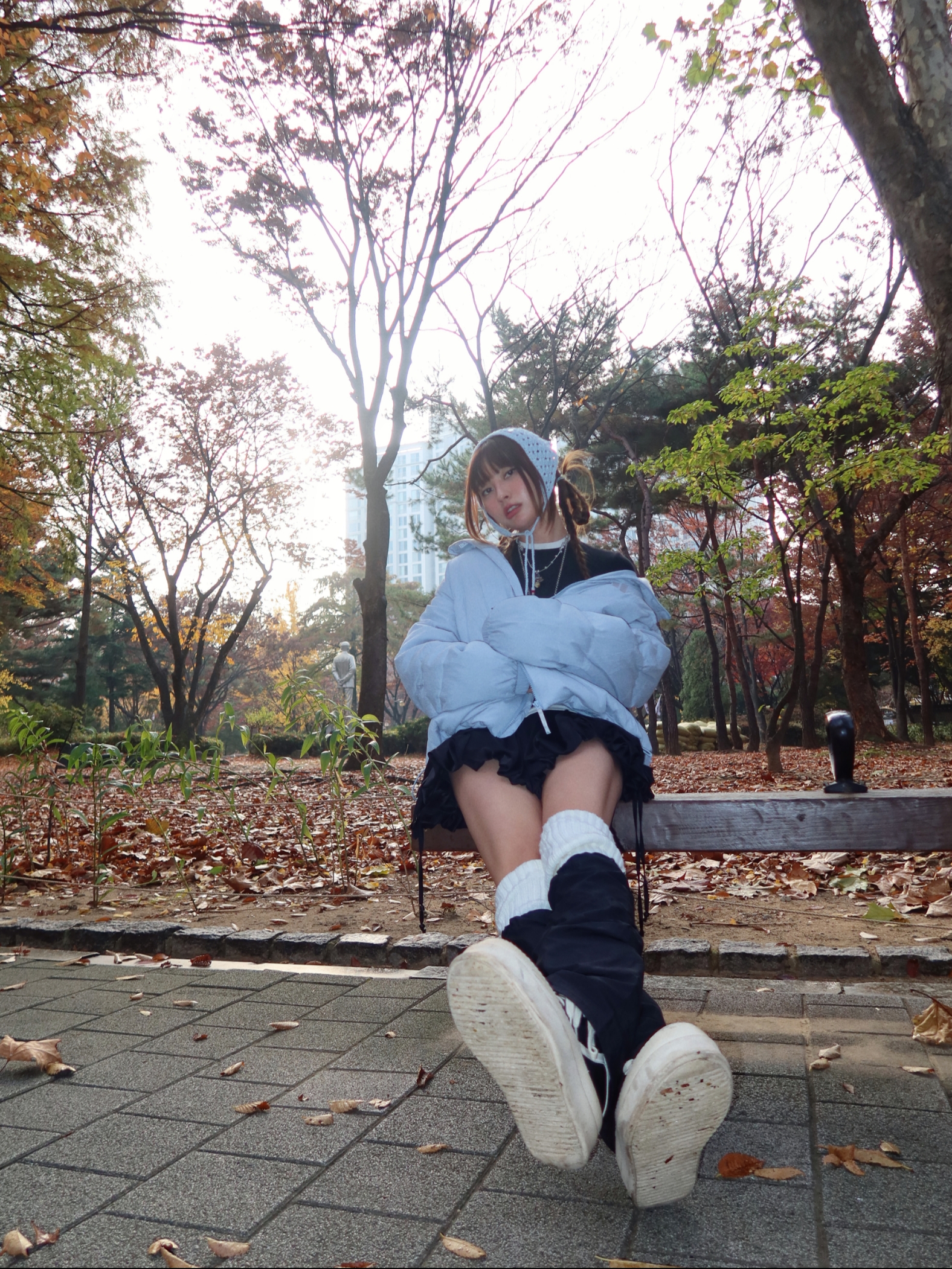 Rick Owens Mega Bumper Geobasket Black Milk 착용 스타일 - 3