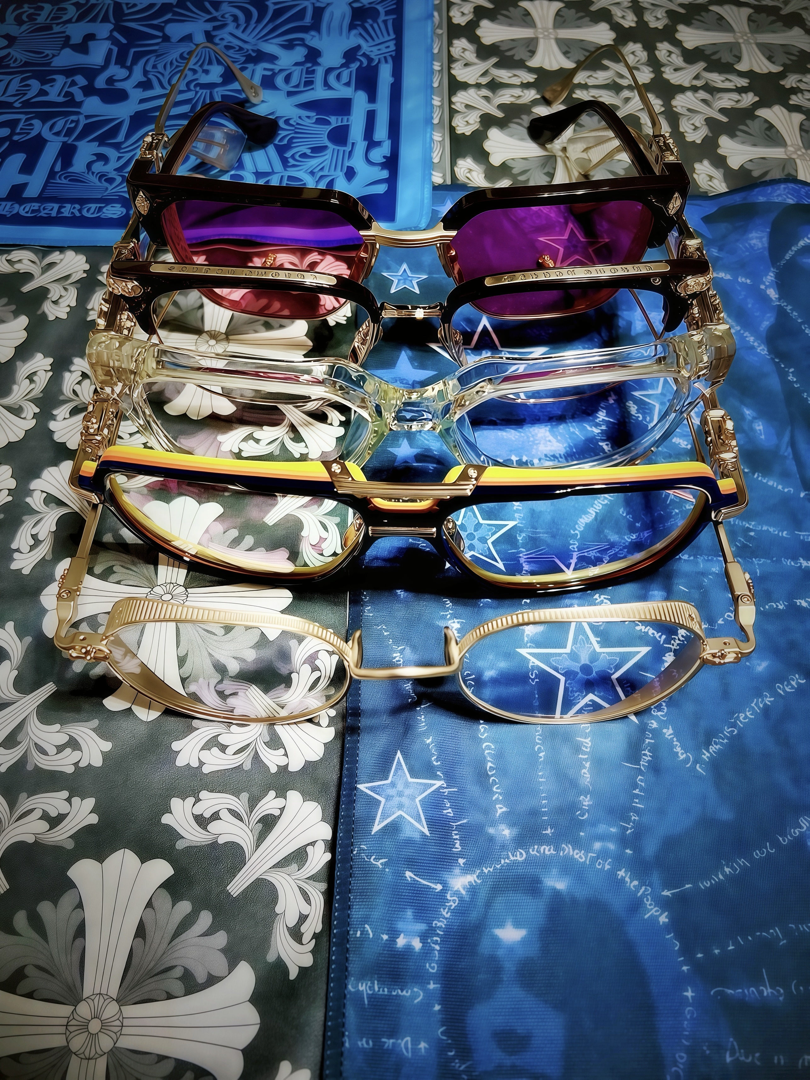 Chrome Hearts Vagasoreass Gold Plated Matte Gold Plated, Chrome Hearts Thirst Trap Blue Hour 착용 스타일 - 5
