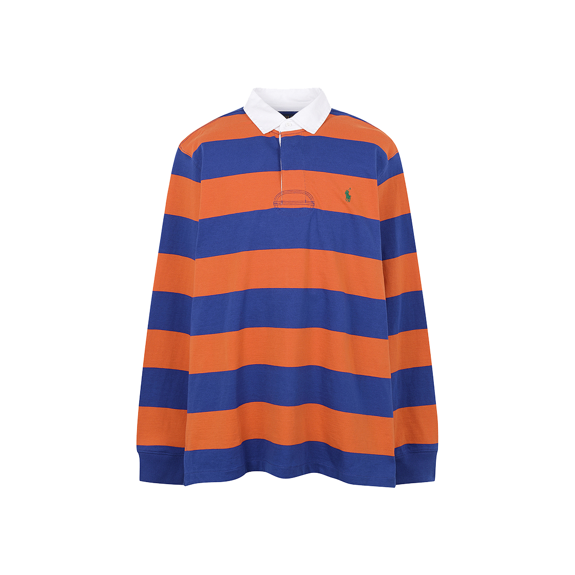 [30%적립] 폴로 랄프 로렌 아이코닉 럭비 셔츠 컬리지 오렌지 클래식 아주르 - 24FW([30%적립] Polo Ralph Lauren Iconic Rugby Shirt College Orange Classic Azure - 24FW)