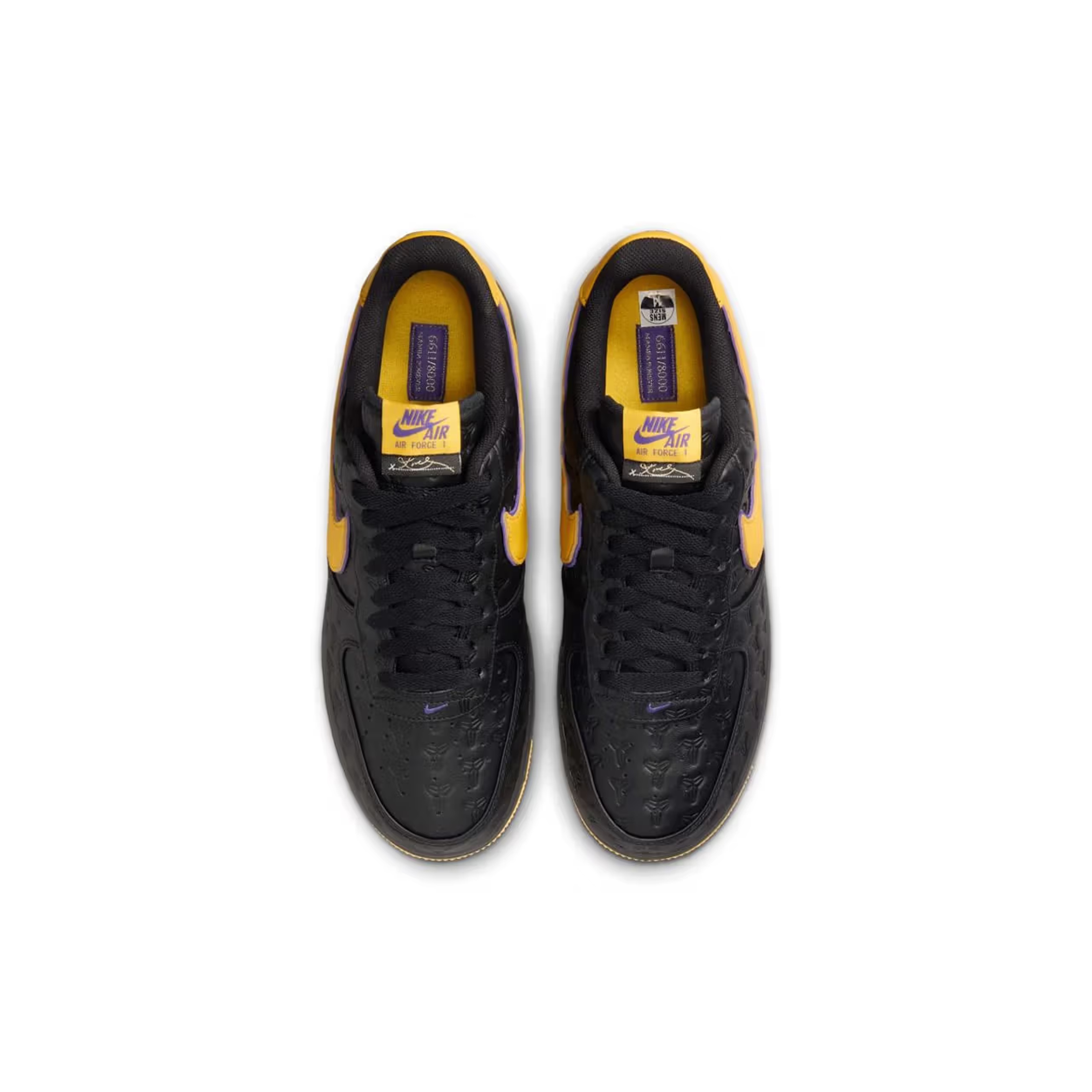 Nike x Kobe Bryant Air Force 1 Low QS Black Varsity Maize 착용 스타일 - 3