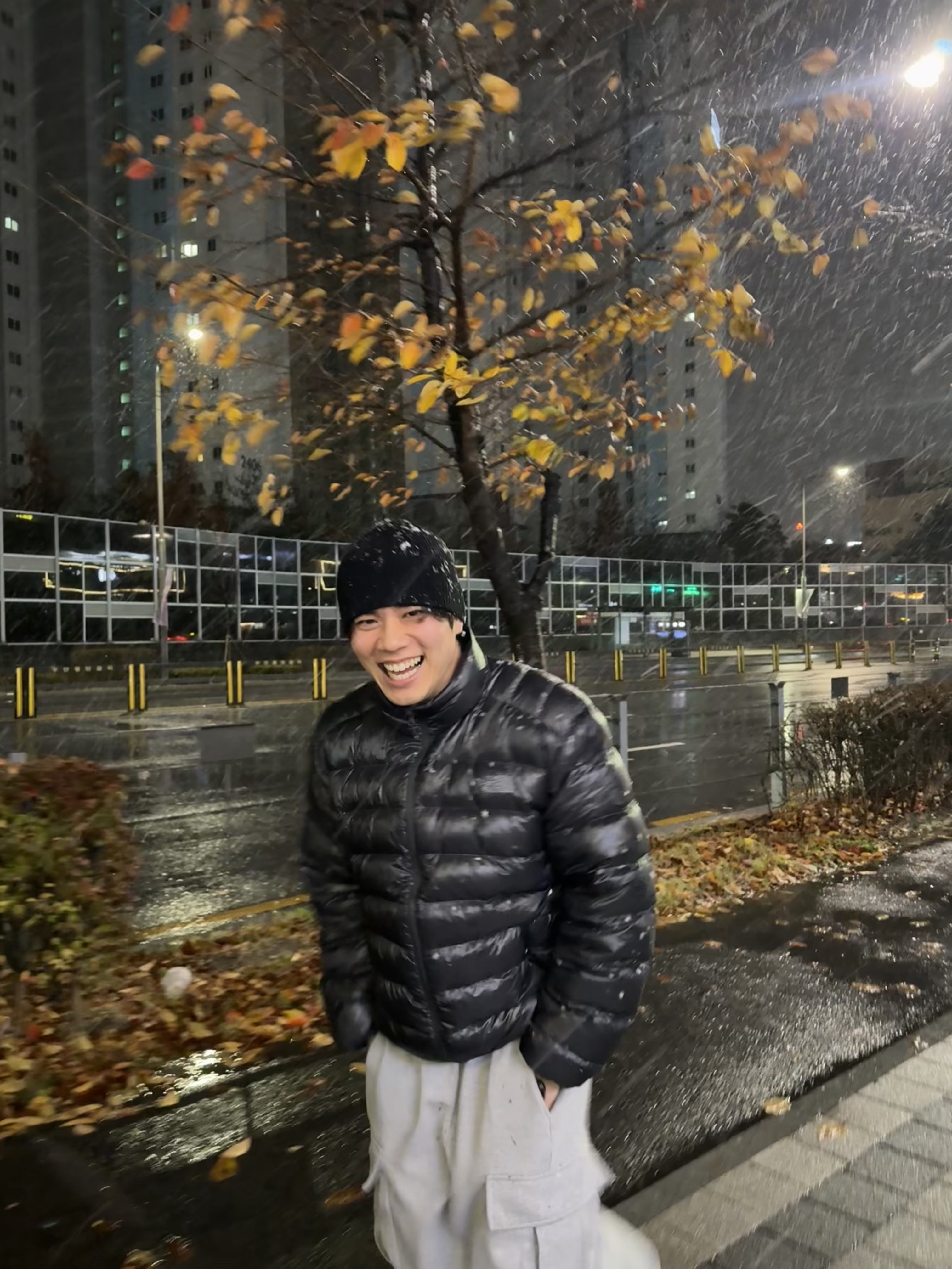 The North Face Matier RDS Down Jacket Charcoal - 24FW 착용 스타일 - 1