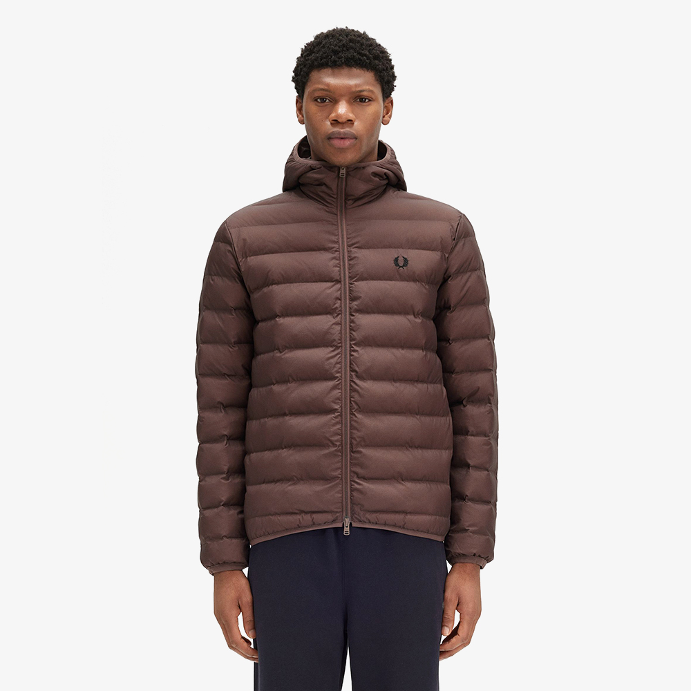 프레드페리 후디드 인슐레이트 자켓 캐링턴로드브릭(Fred Perry Hooded Insulated Jacket Carrington Road Brick) - 2