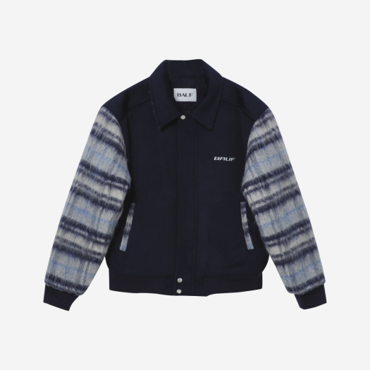 BO23FW-UNY1 BAUF Flame Stadium Wool Jacket Navy