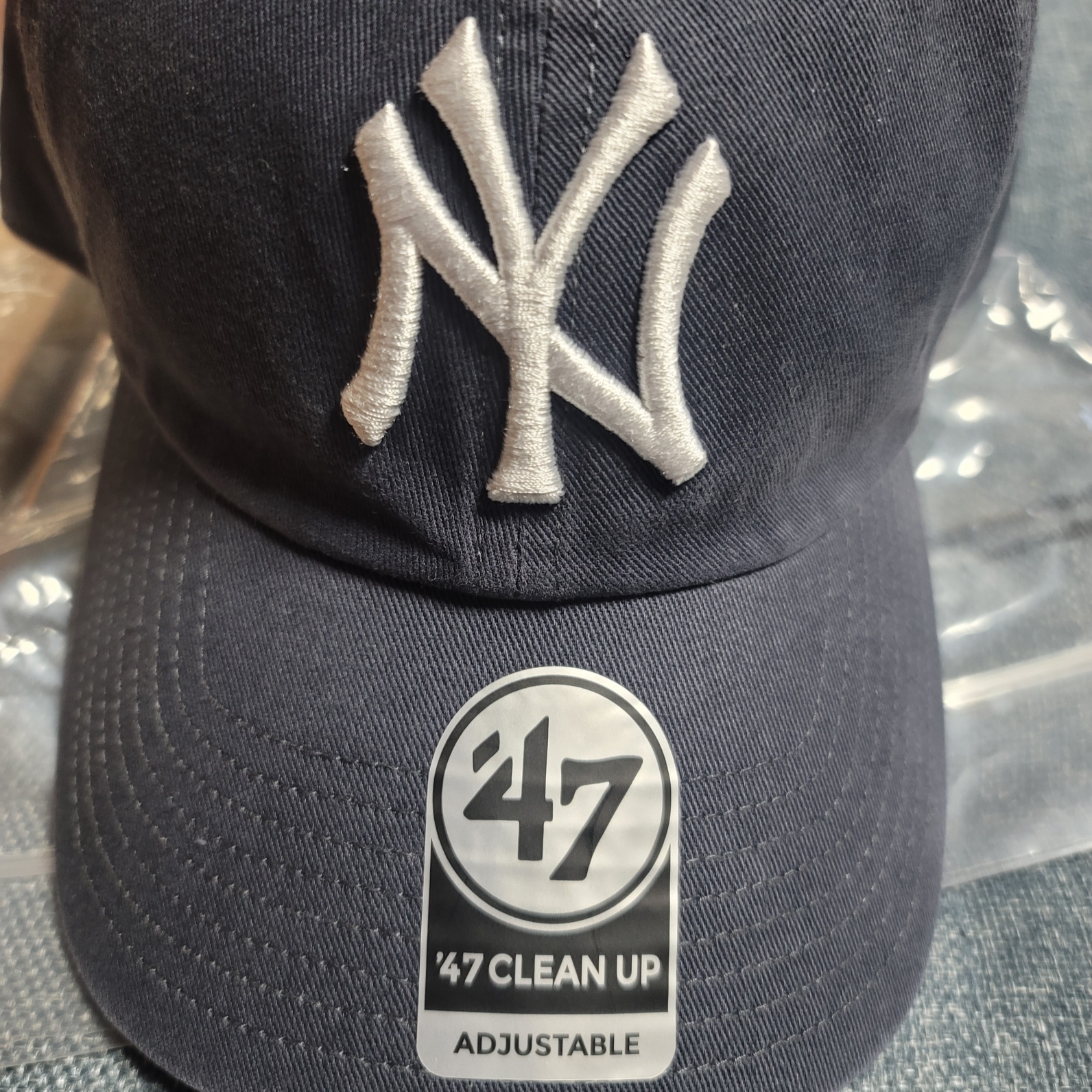 47 Brand New York Yankees Clean Up Vintage Navy 착용 스타일