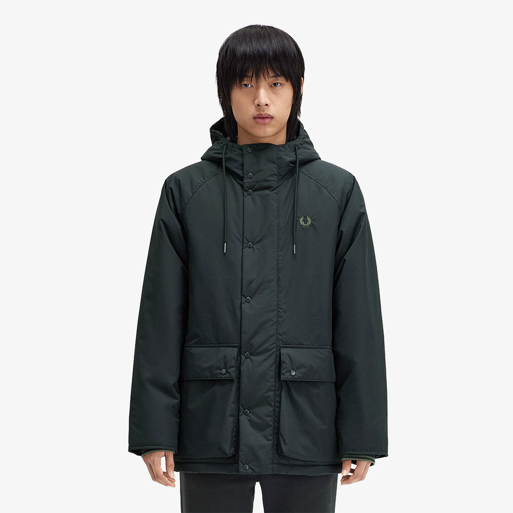 프레드페리 패디드 집 스루 자켓 나이트그린(Fred Perry Padded Zip Through Jacket Night Green) - 2