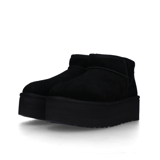 (W) UGG Classic Ultra Mini Platform Boots Black