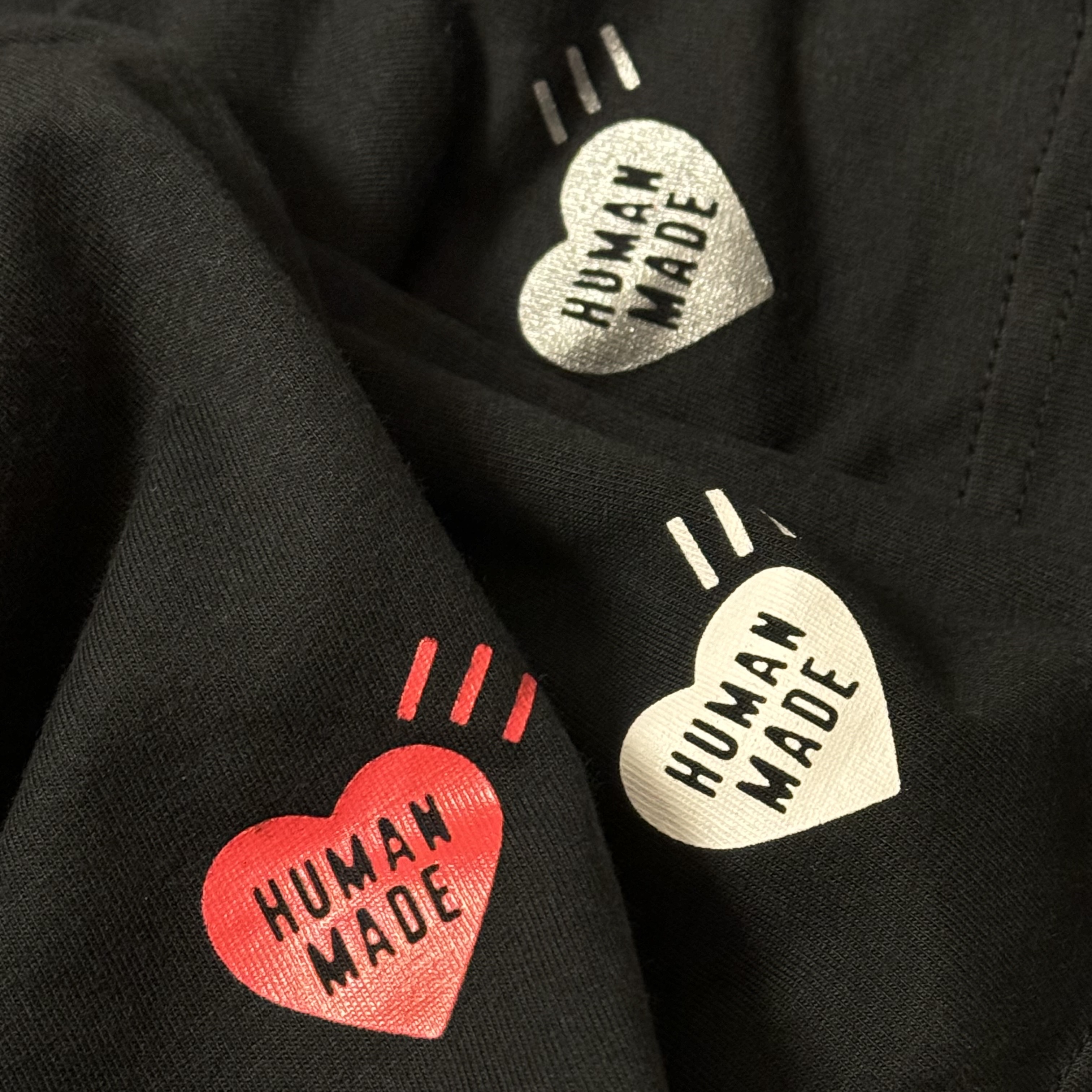 Human Made T-Shirts Black (3 Pack) 착용 스타일