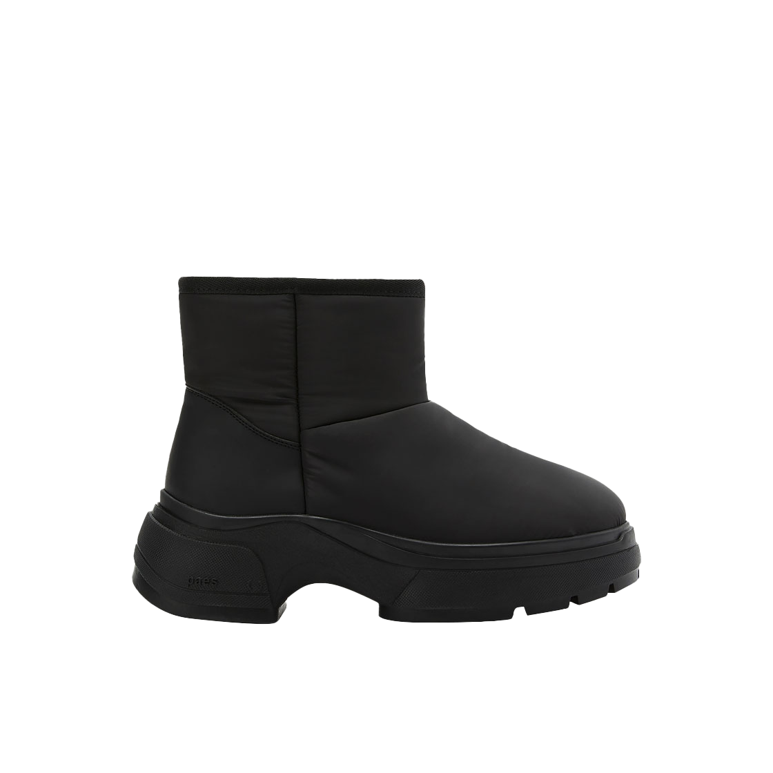 paes-14-BLK PAES Padded Fur Boots Black