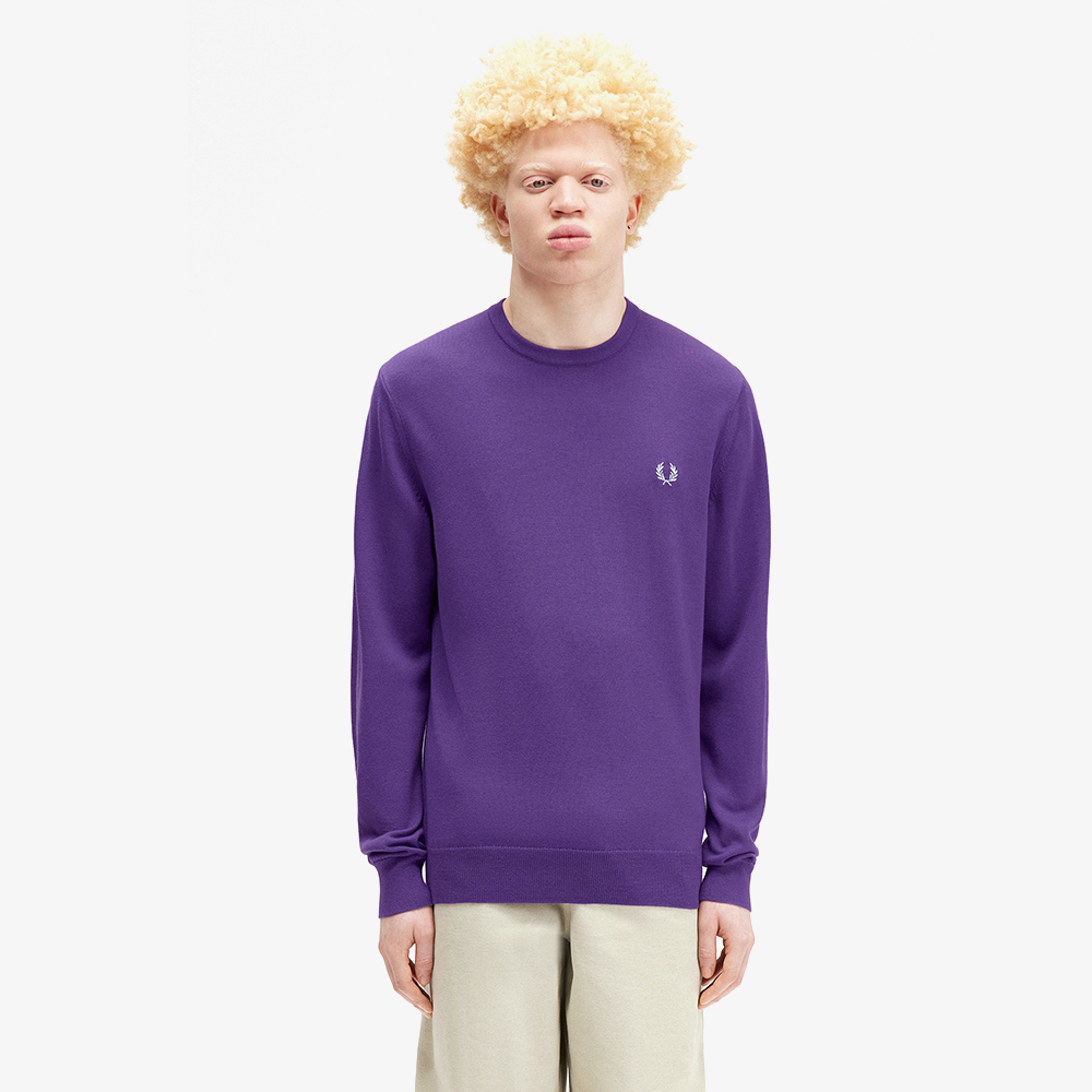 프레드페리 클래식 크루넥 메리노울 니트 에머시스트(Fred Perry Classic Crew Neck Knit Amethyst) - 2