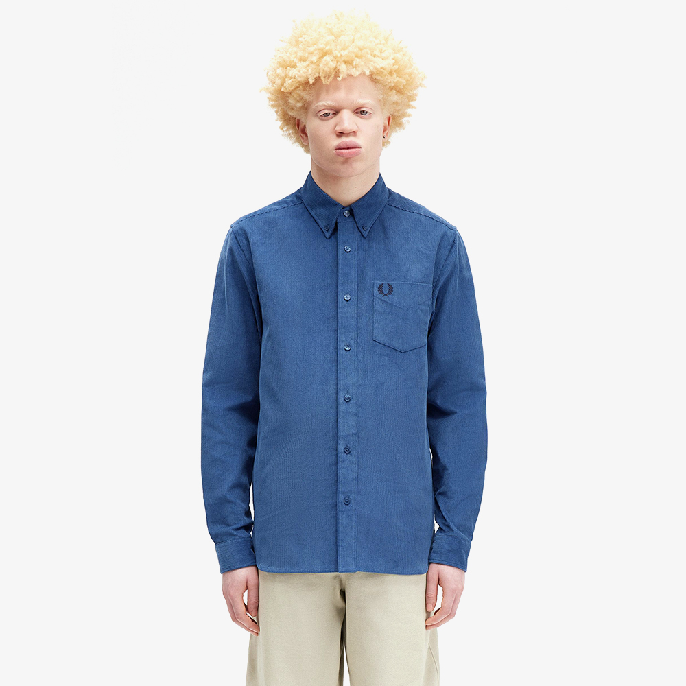 프레드페리 코듀로이 셔츠 미드나잇 블루(Fred Perry Corduroy Shirt Midnight Blue) - 6