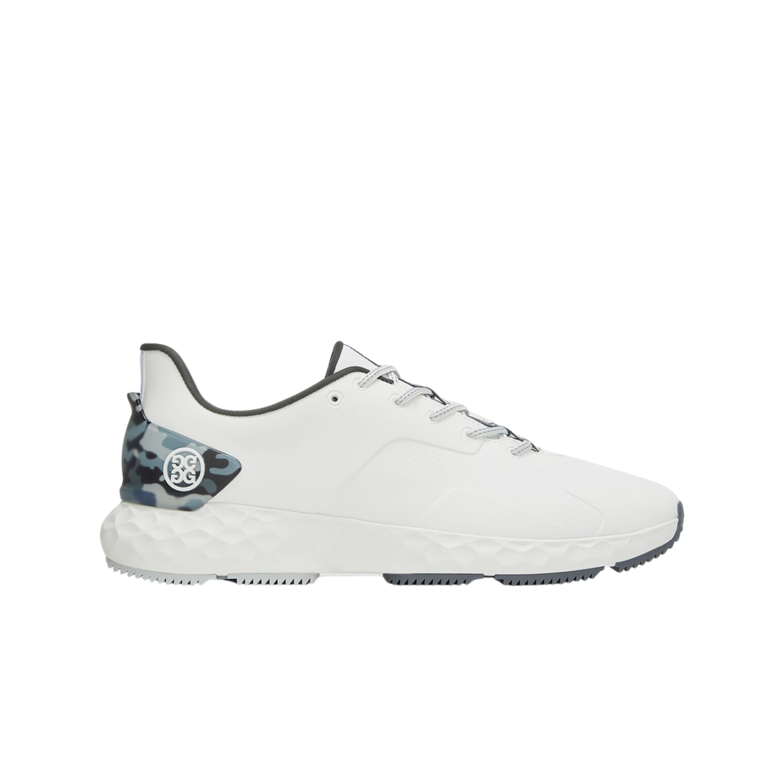 지포어 MG4+ 카모 악센트 골프 슈즈 스노우 차콜 카모(G/Fore MG4+ Camo Accent Golf Shoes Snow Charcoal Camo)