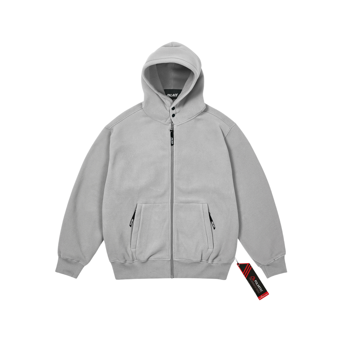 팔라스 폴라텍 레이저 집 후드 콘크리트 그레이 - 24FW | Palace | KREAM