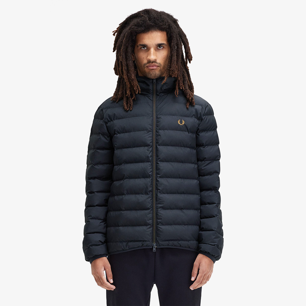 프레드페리 후디드 인슐레이트 자켓 네이비(Fred Perry Hooded Insulated Jacket Navy) - 2