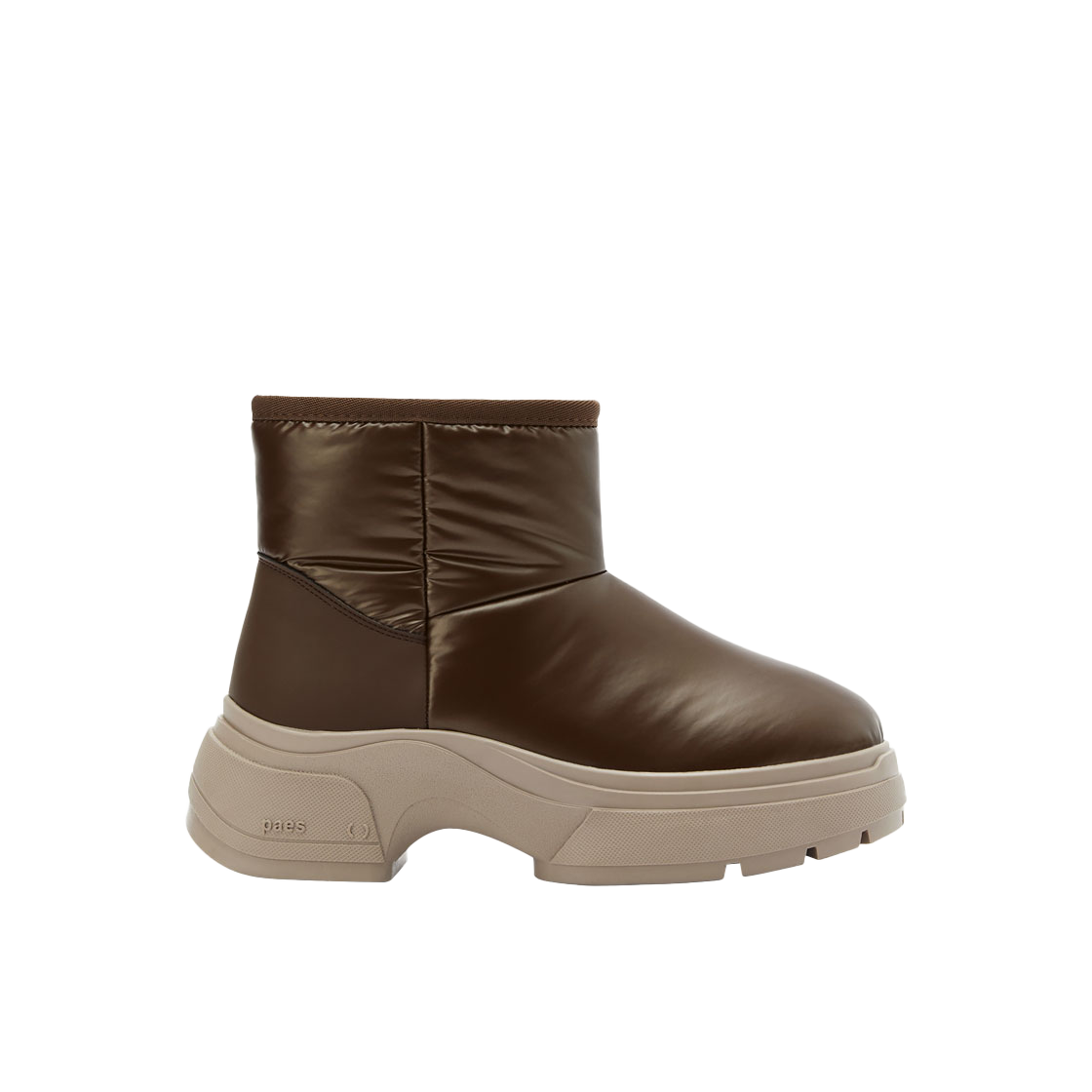 페이즈 패디드 퍼 부츠 브라운(PAES Padded Fur Boots Brown)