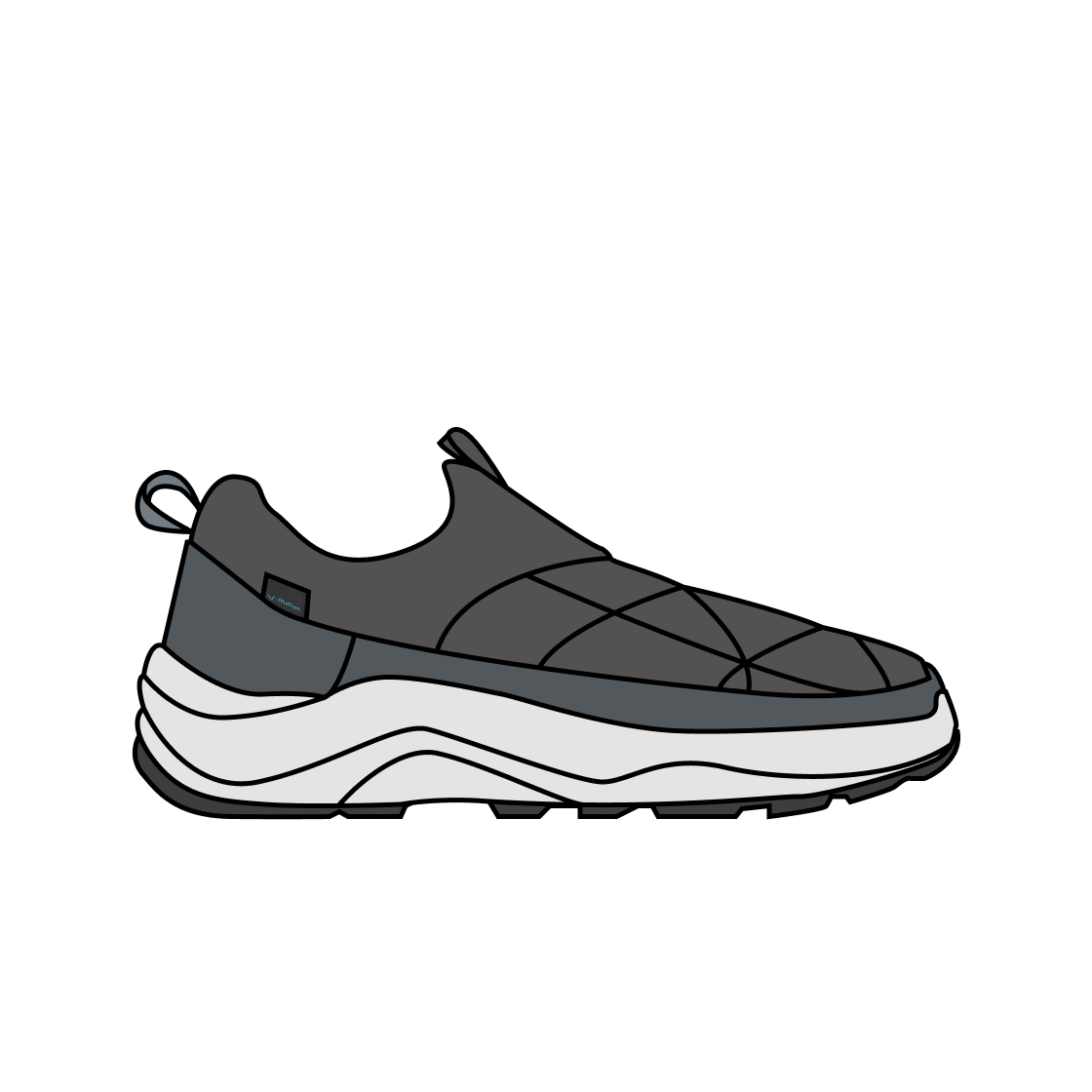 NS93Q56B The North Face V-Motion Slip-On Dark Gray