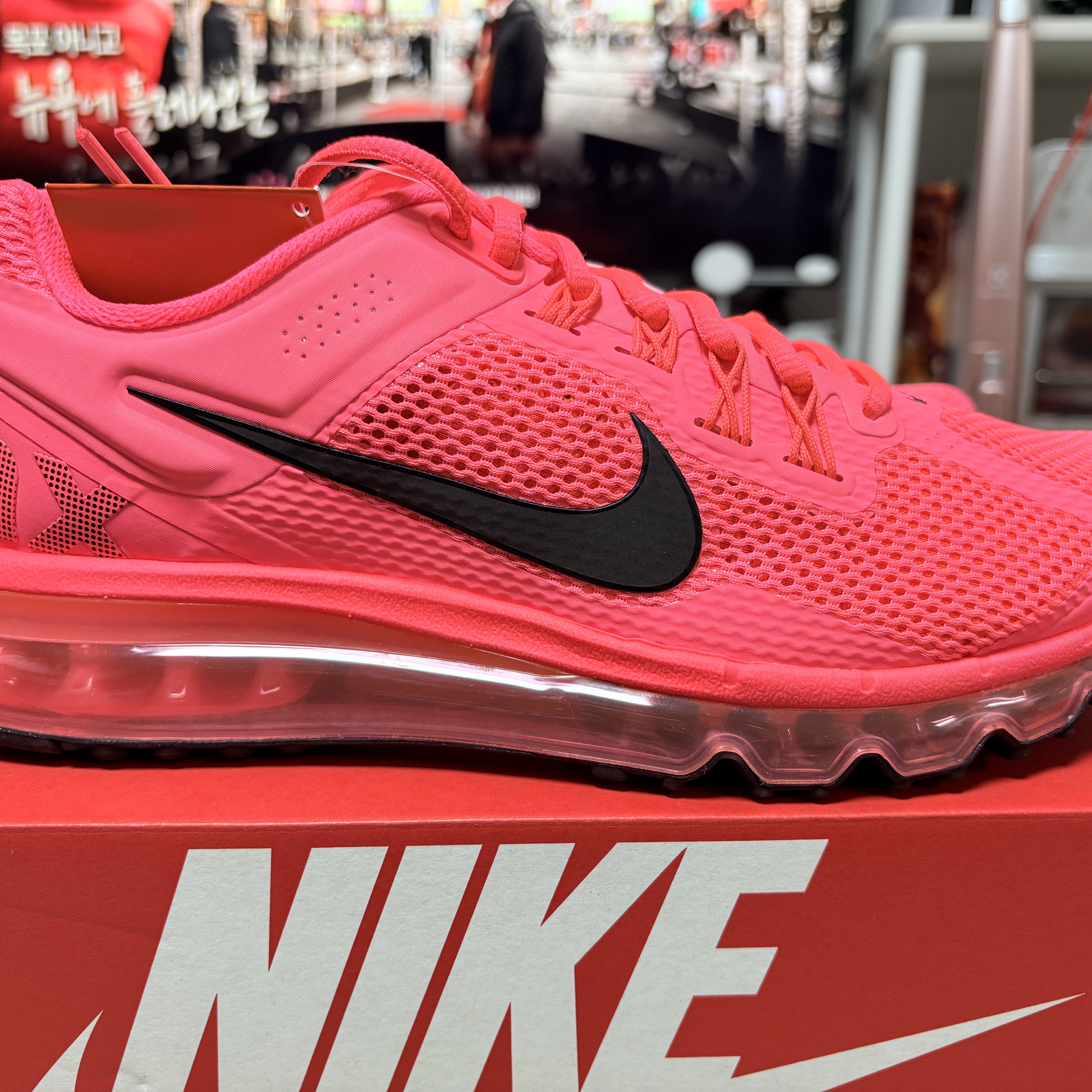 Nike Air Max 2013 Hot Punch Bright Crimson 착용 스타일 - 3