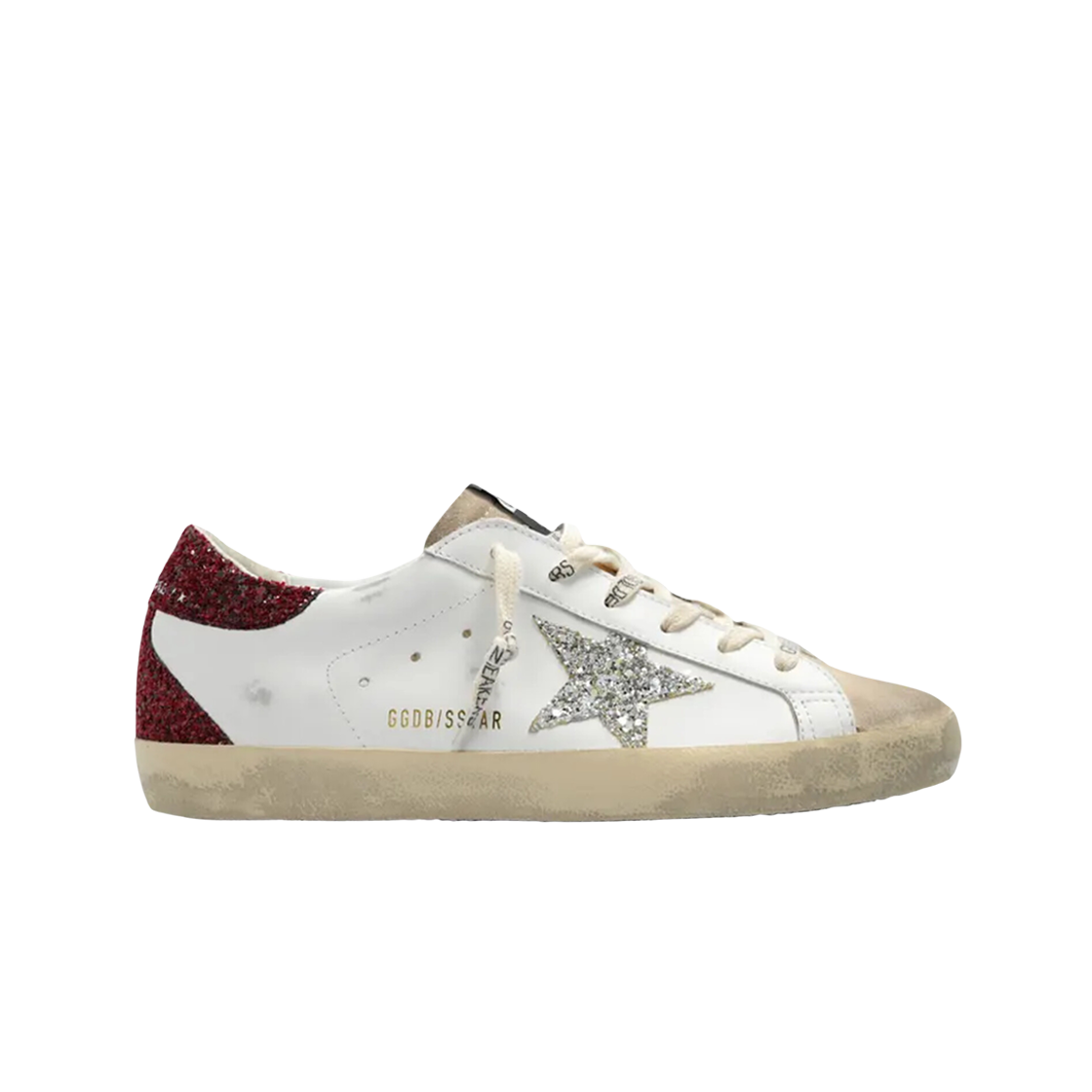 GWF00102-F006161-82710 (W) Golden Goose Superstar White Bordeaux