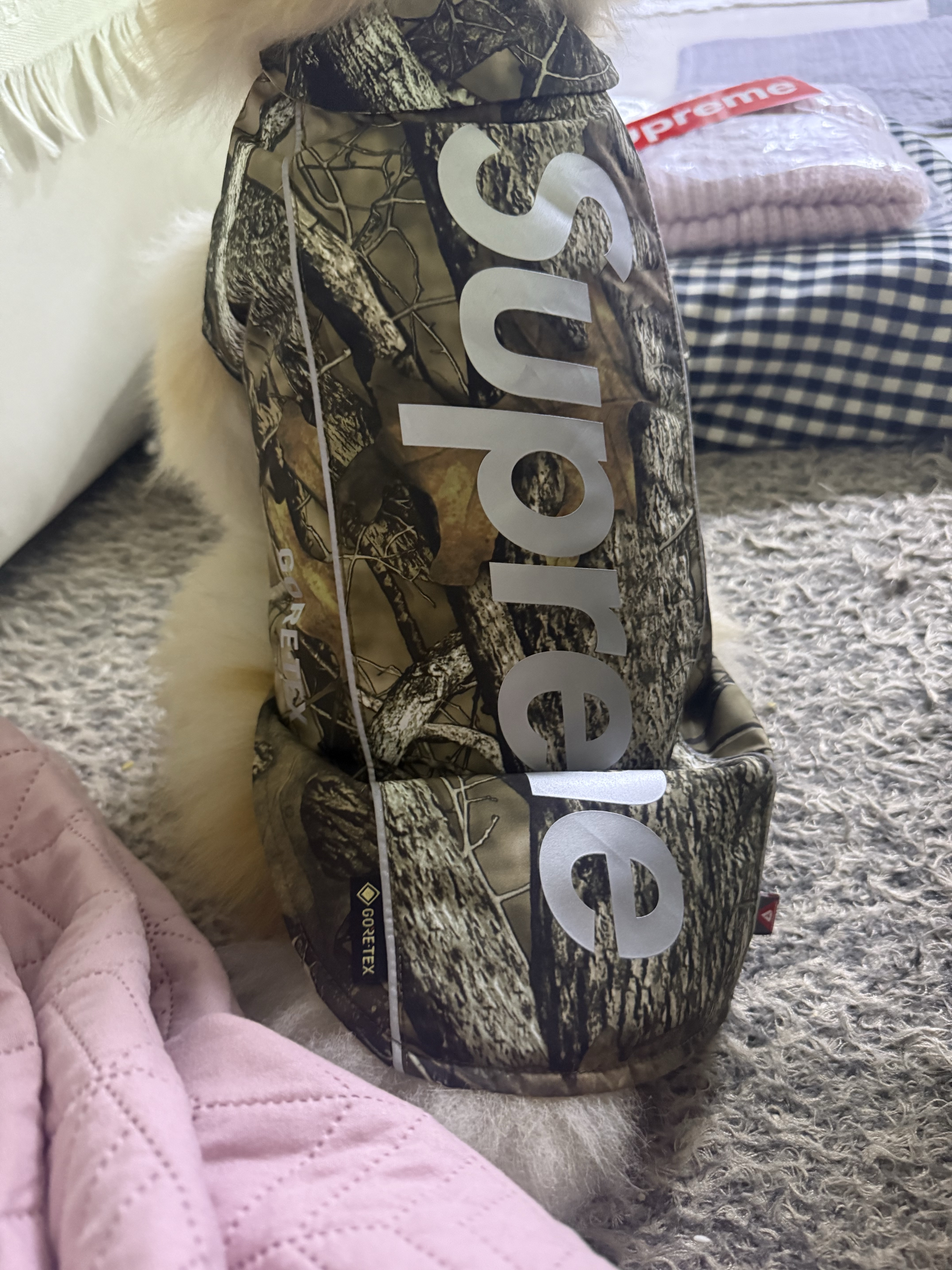 Supreme Gore-Tex Dog Jacket TrueTimber HTC Fall Camo - 24FW 착용 스타일 - 4