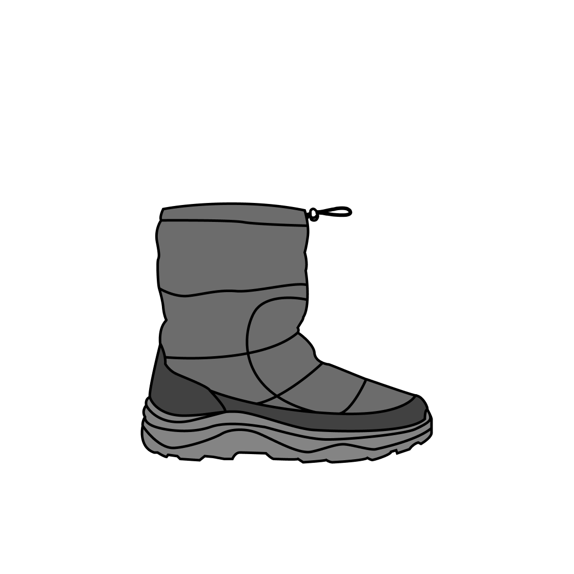 노스페이스 부티 클래식 스틸 그레이(The North Face Bootie Classic Steel Gray) - 1