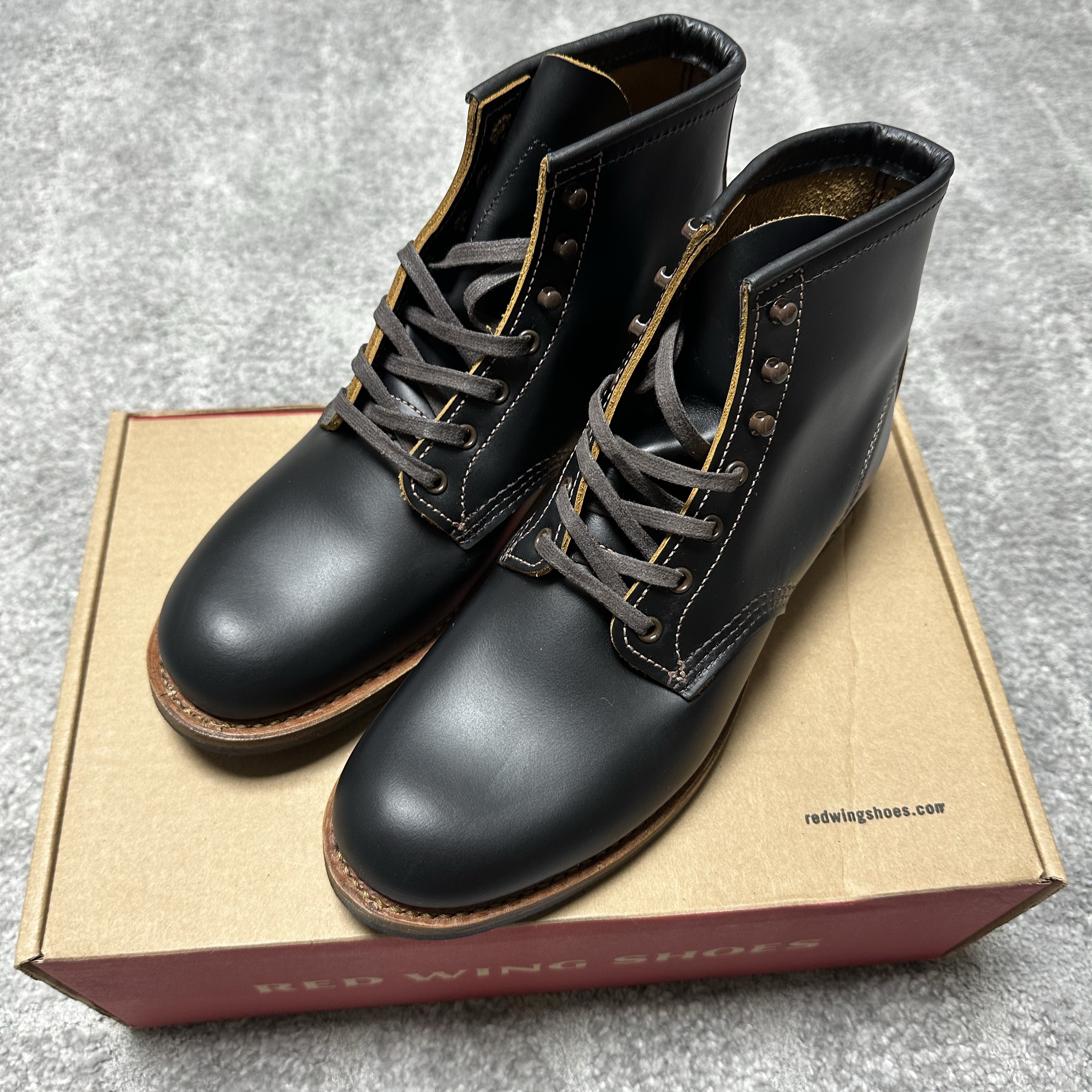 Red Wing  Beckman Flatbox 9060 Black Klondike - D 착용 스타일 - 1
