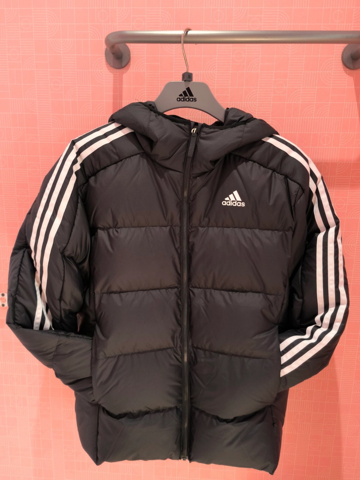 Adidas Sport Performance 3-Stripes Padded Jacket Black - KR Sizing 착용 스타일