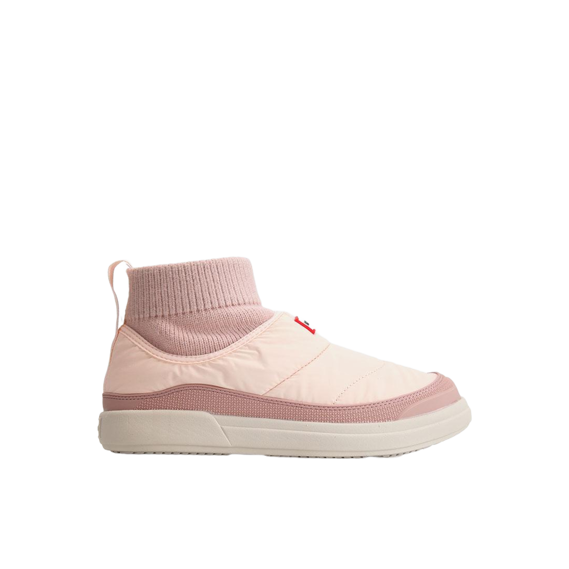 WFS2265REN-PDF (W) Hunter In Out Puffer Knitted Cuff Boot Peach Dust Fog