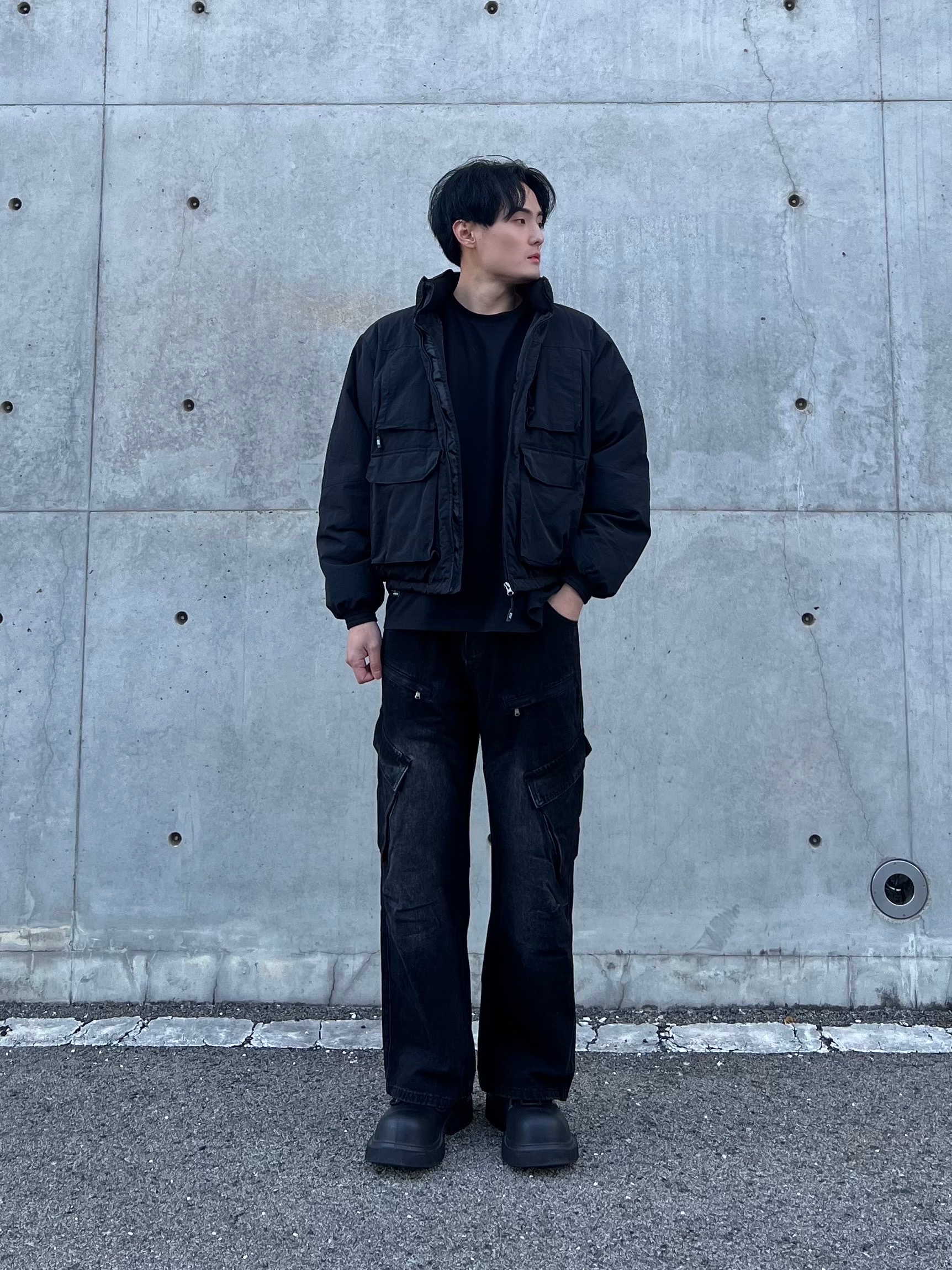 Balenciaga Steroid Derby Black 착용 스타일 - 1