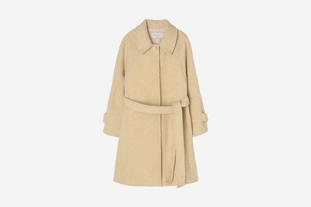 비뮤즈맨션 라글란 부클 하프 코트 버터 베이지 | BEMUSE MANSION | KREAM BEMUSE MANSION Raglan Boucle Half Coat Butter Beige