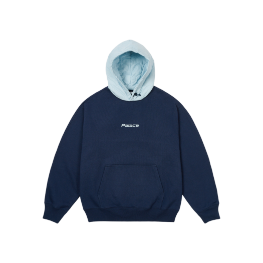 Palace Baffled Font Hood Navy - 24FW