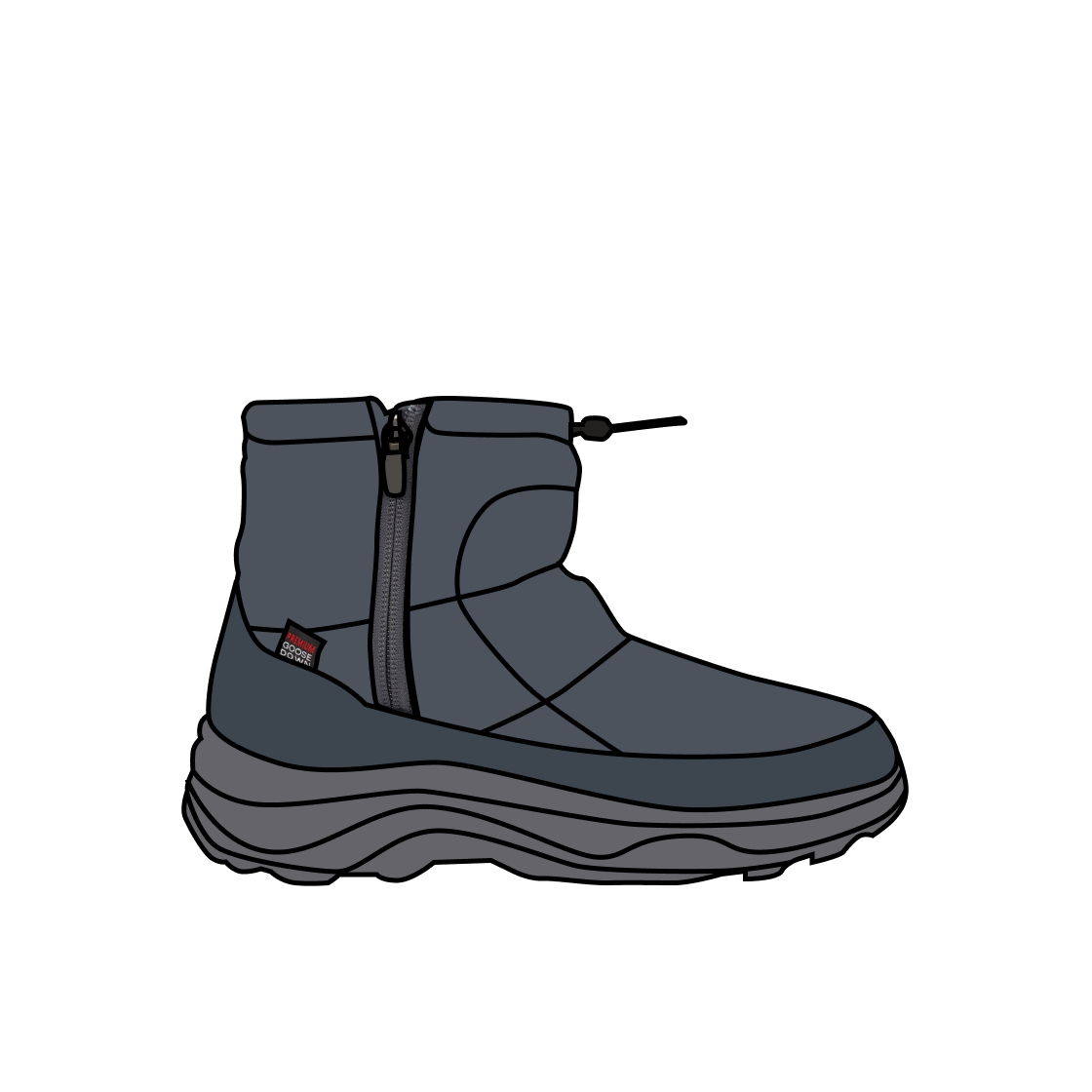 노스페이스 부티 숏 스틸 그레이(The North Face Bootie Short Steel Gray) - 1