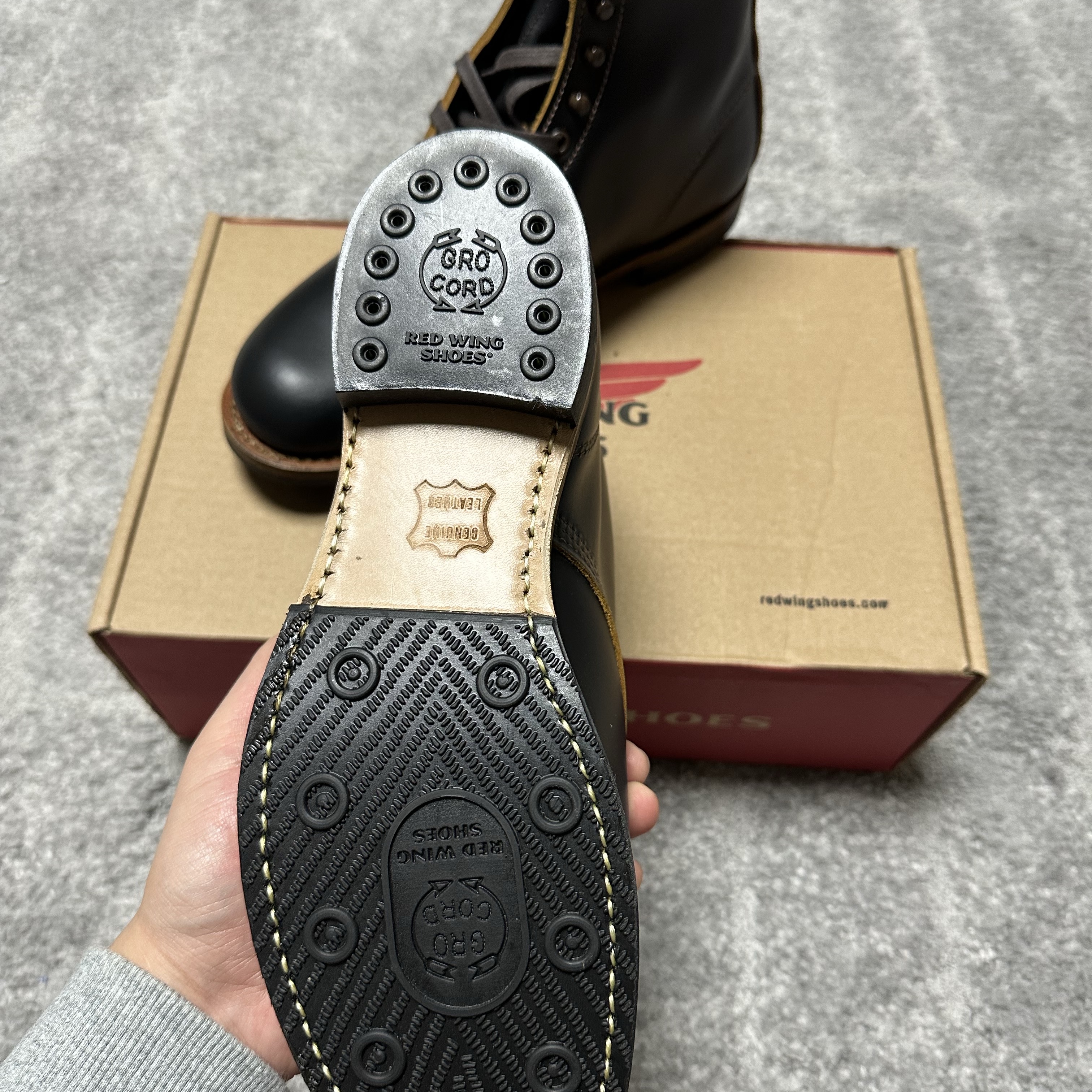 Red Wing  Beckman Flatbox 9060 Black Klondike - D 착용 스타일 - 3