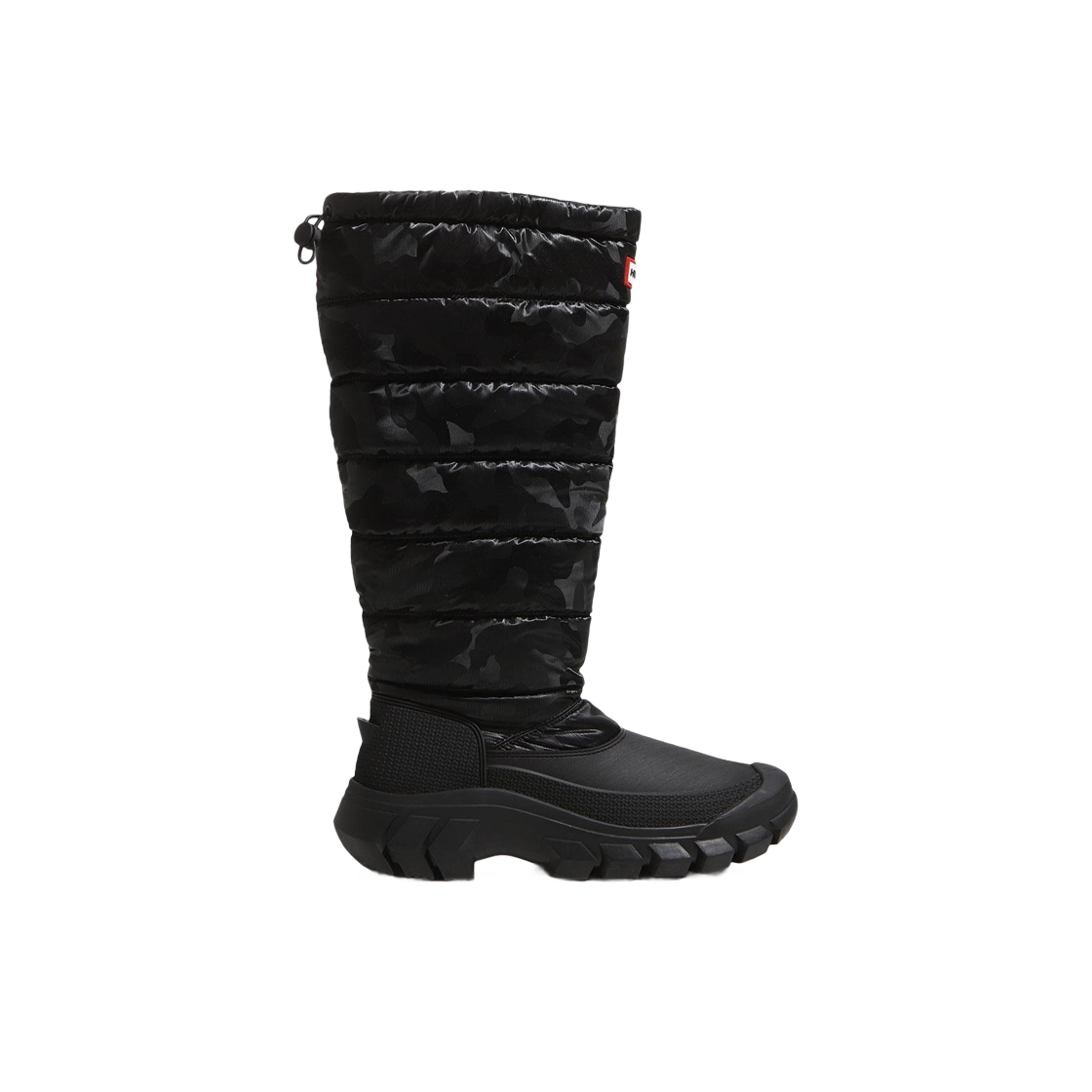 WFT1004PCT-BLK (W) Hunter Reflective Camo Tall Intrepid Snow Boots Black