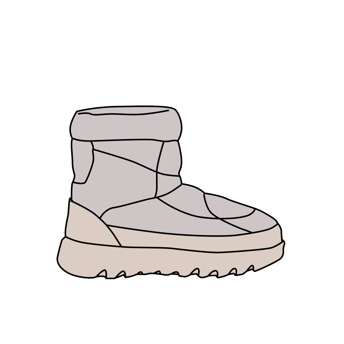 NS99Q71M (W) The North Face Quantum Boots Cream Beige