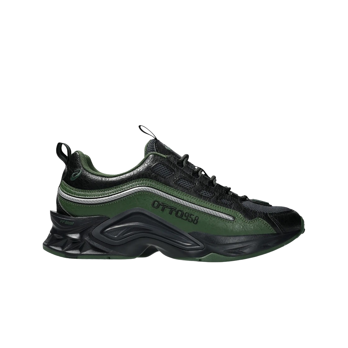 아식스 x 오토 958 프로토블라스트-CMLVIII 그래파이트 그레이 포레스트(Asics x Otto 958 Protoblast-CMLVIII Graphite Grey Forest)